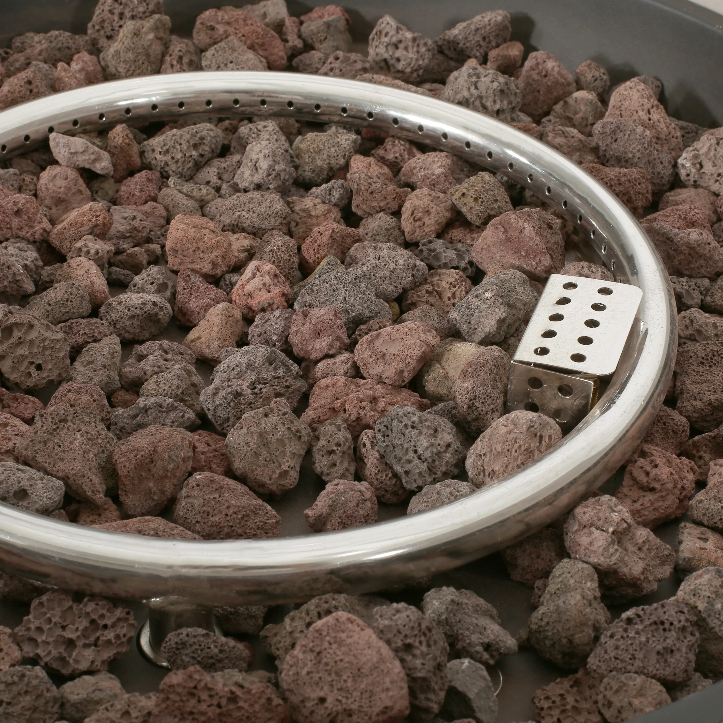 Hearth Outdoor 50,000 BTU Lightweight Concrete Circular Fire Pit (No Tank Holder) - furnishings