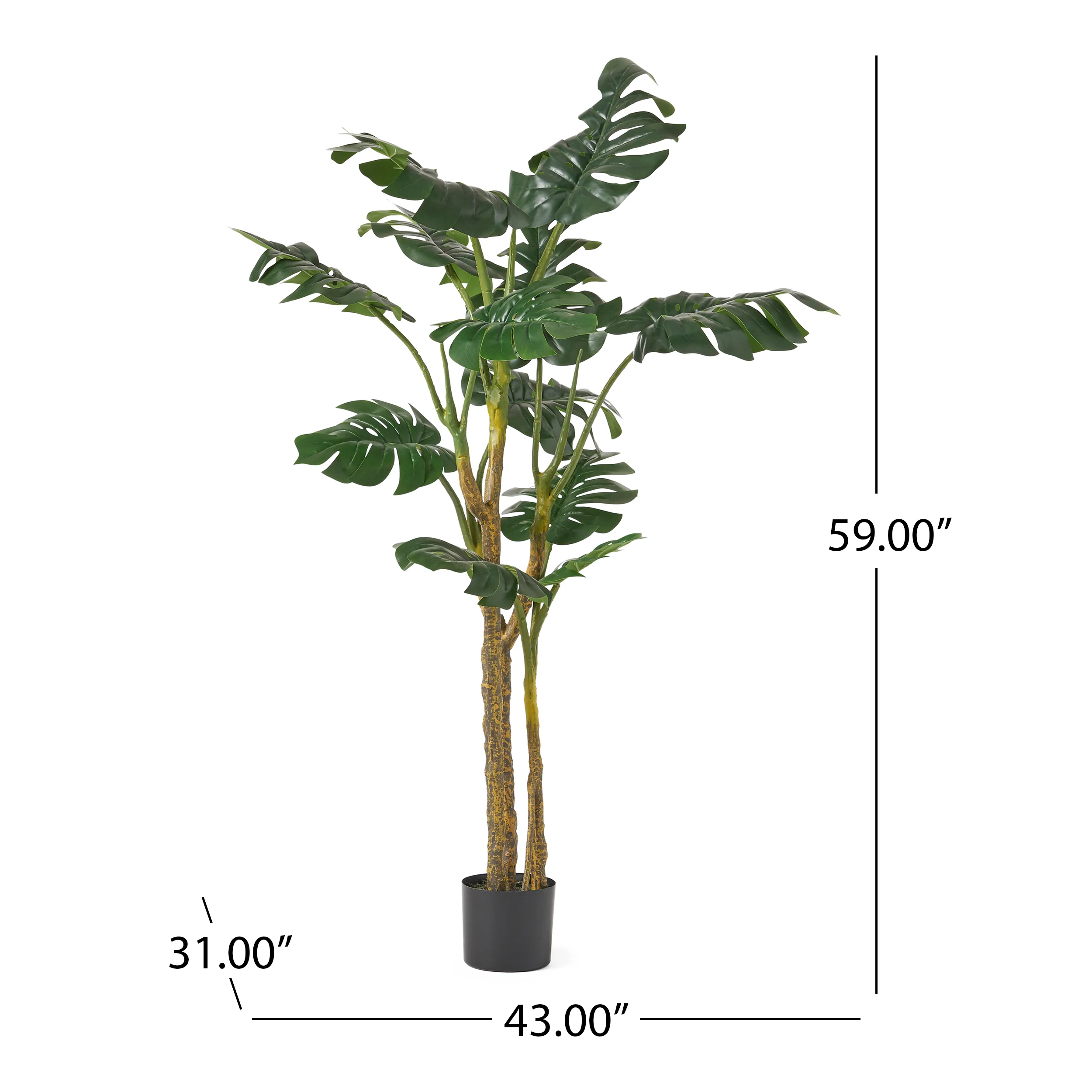 Dorse Artificial Monstera Tree - furnishings