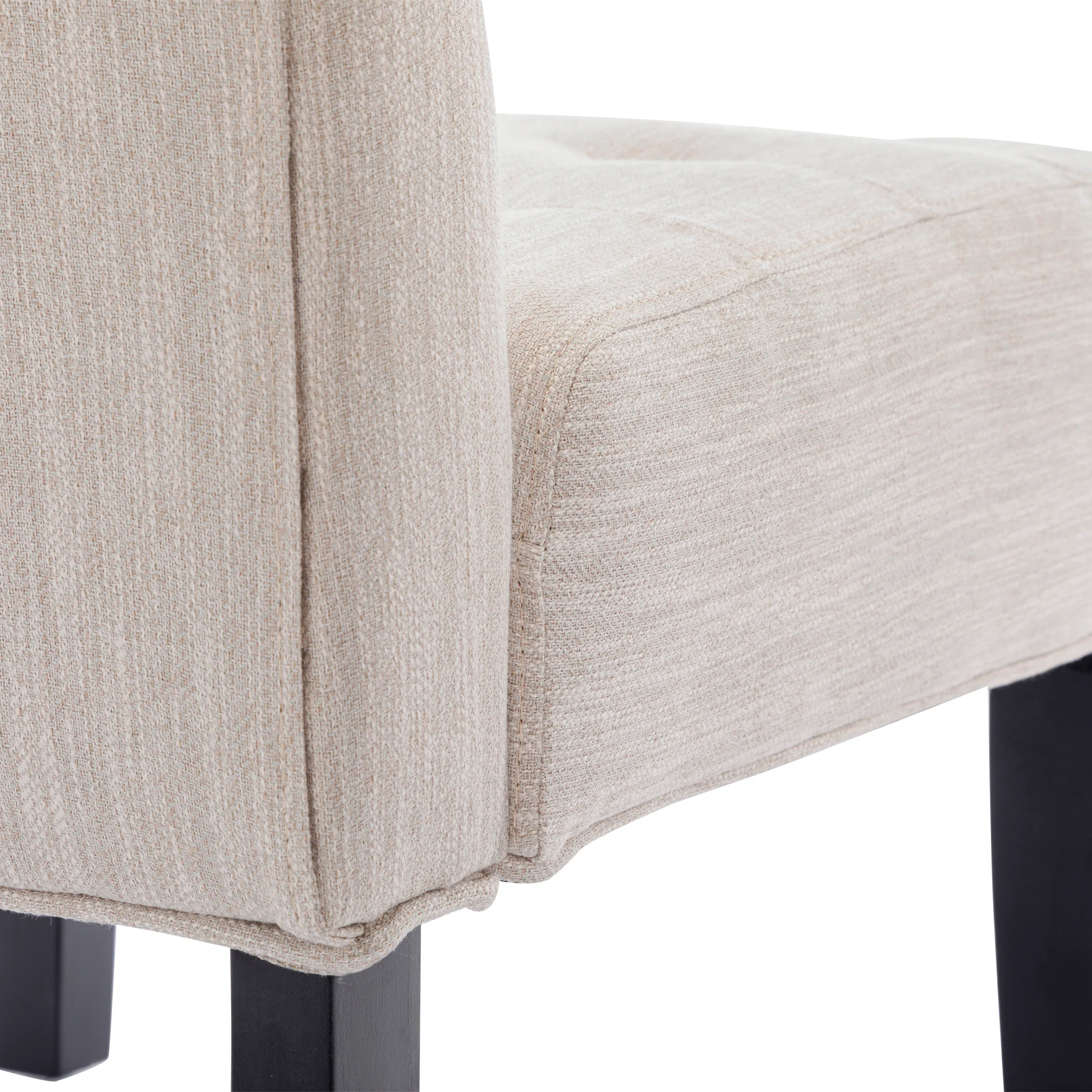 Mulligan Contemporary Fabric Tufted Slipper Chairs, Set of 2 - furnishings