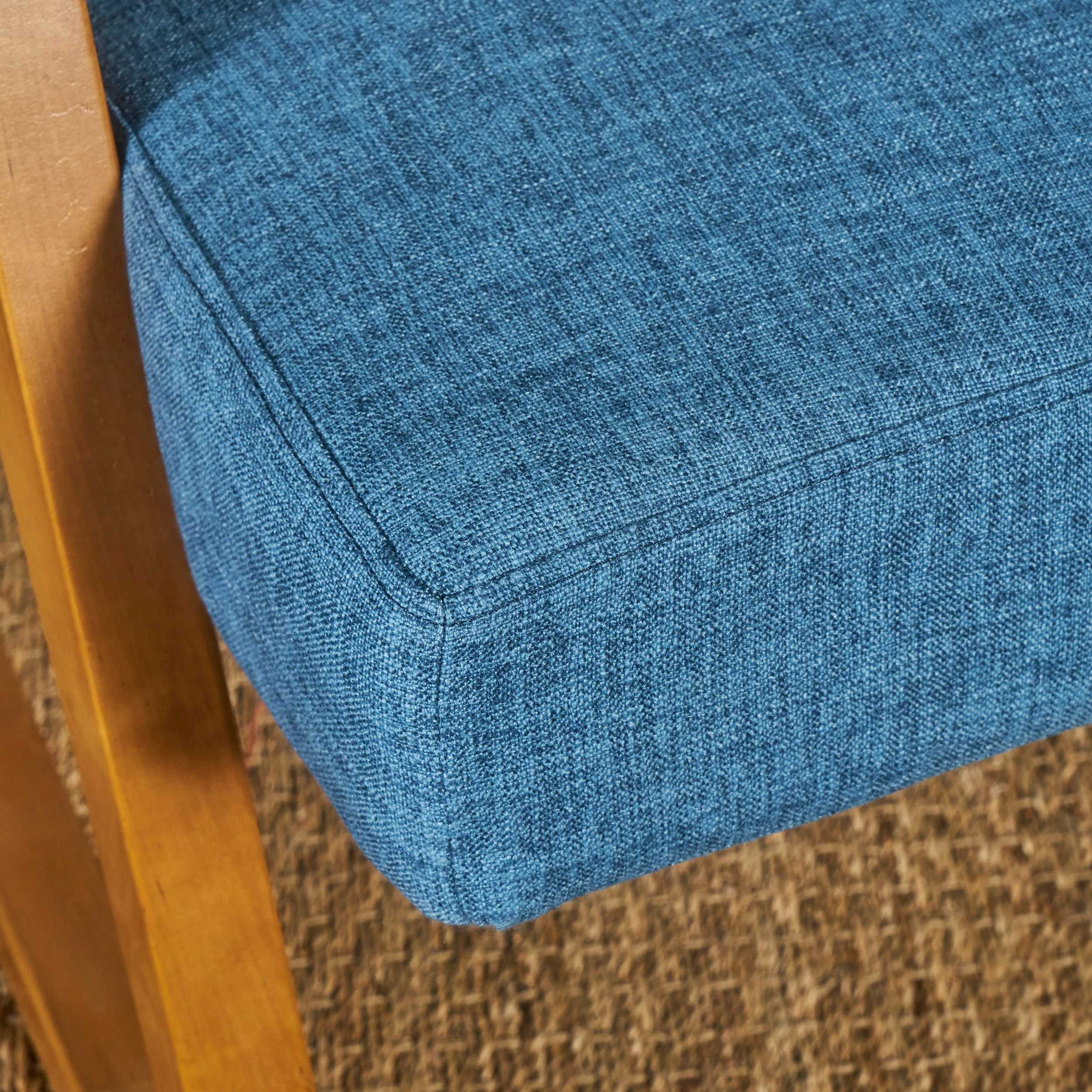 Nero Mid Century Modern Fabric Rocking Chair - furnishings
