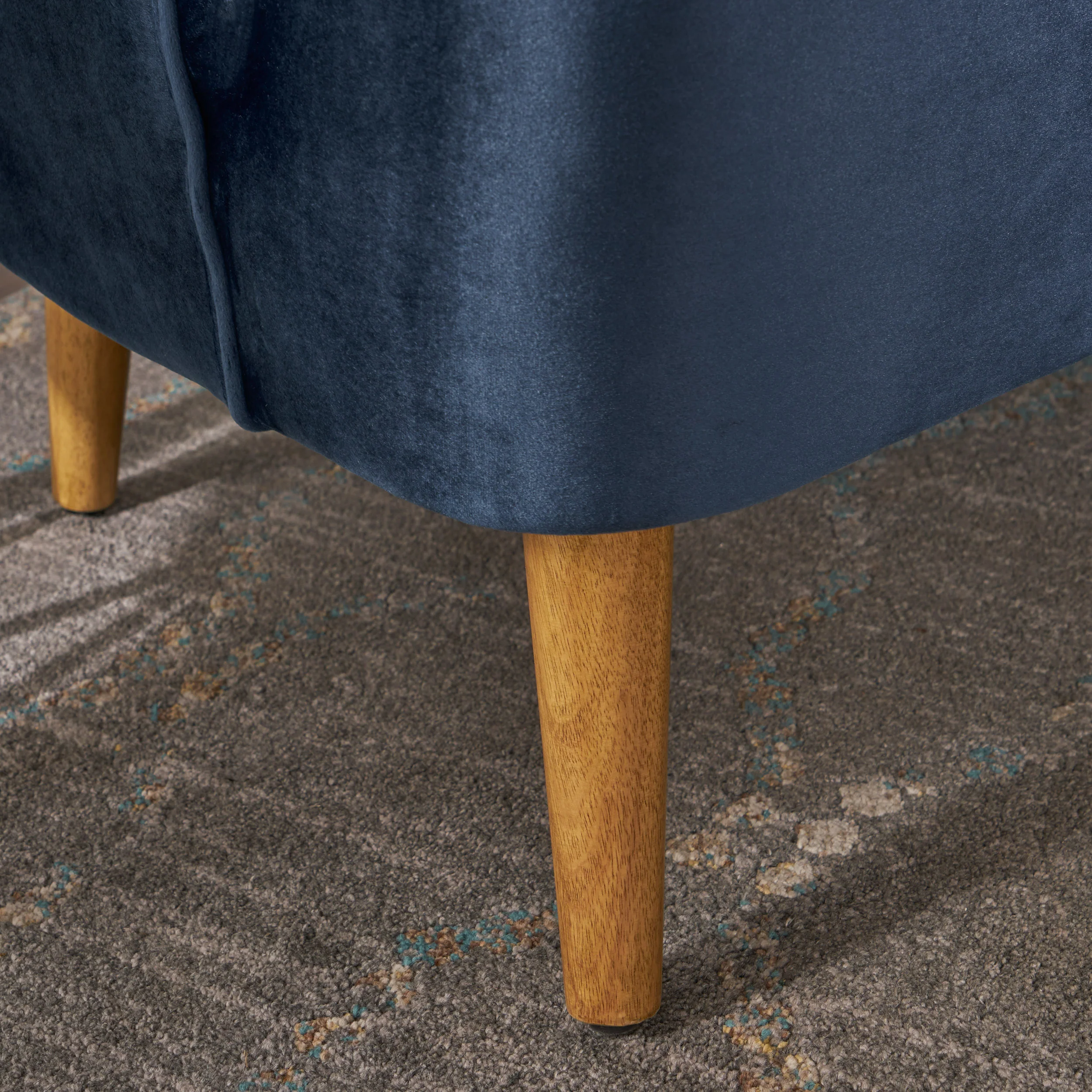 Scarlett Modern New Velvet Settee - furnishings