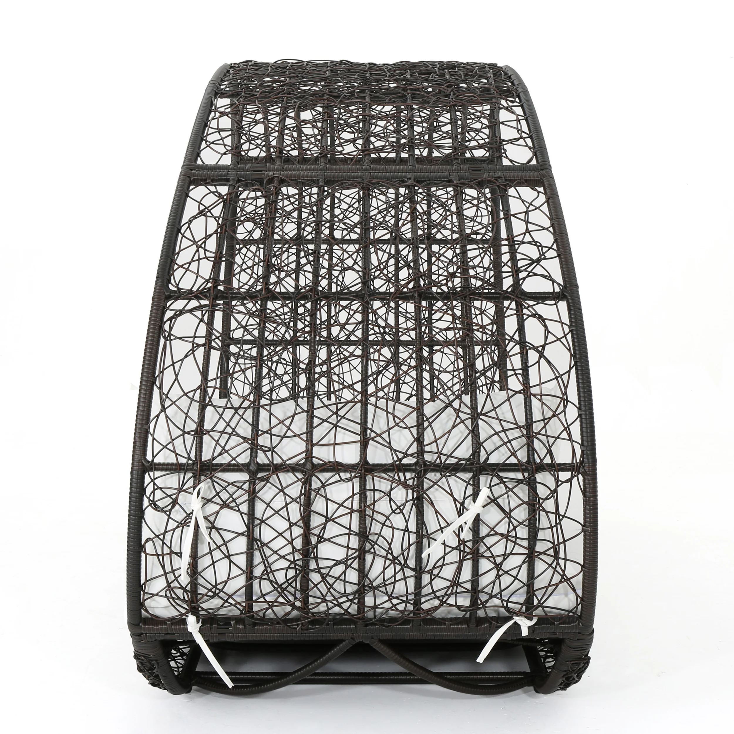 Abigal Outdoor Wicker Daybed with Cushion - furnishings