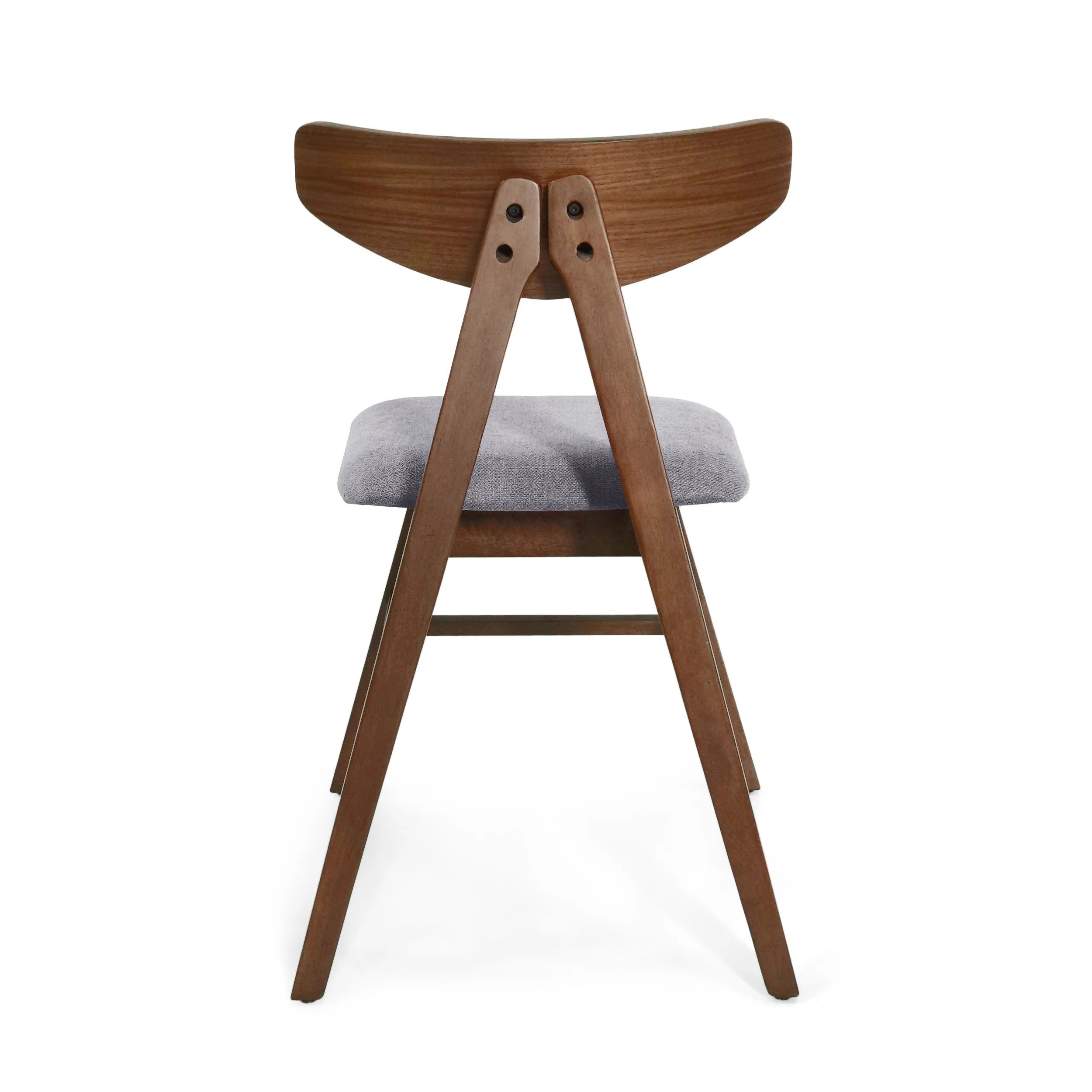 Sunapee Mid Century Modern Fabric Upholstered Wood Dining Chairs, Set of 2 - furnishings