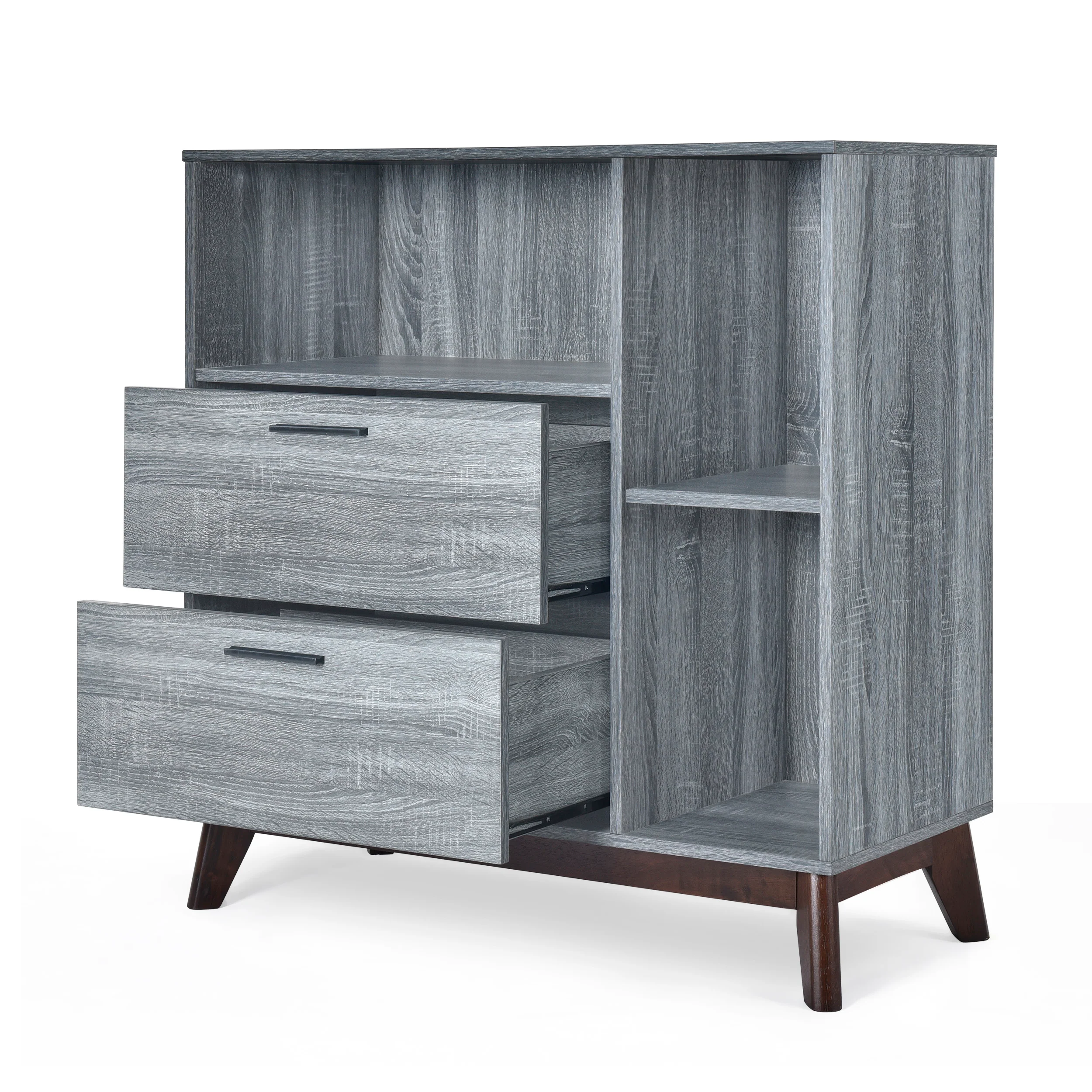 Deschutes Mid-Century Modern 2 Drawer Cabinet - furnishings