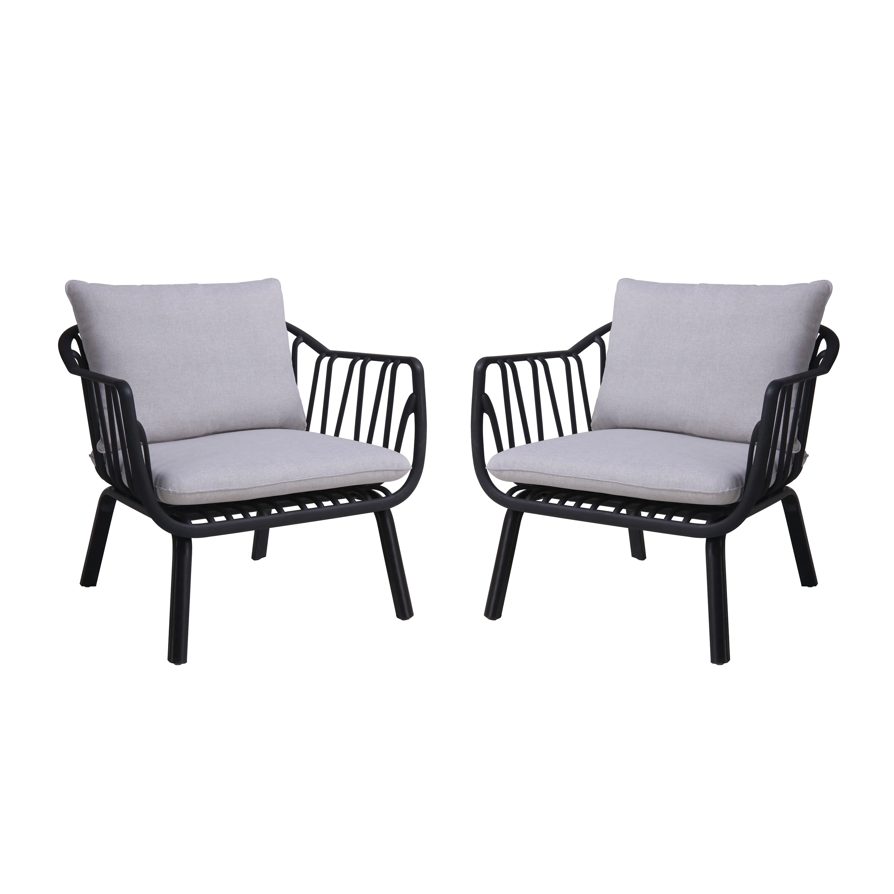 Larla Modern Indoor & Outdoor Patio Club Chairs - furnishings