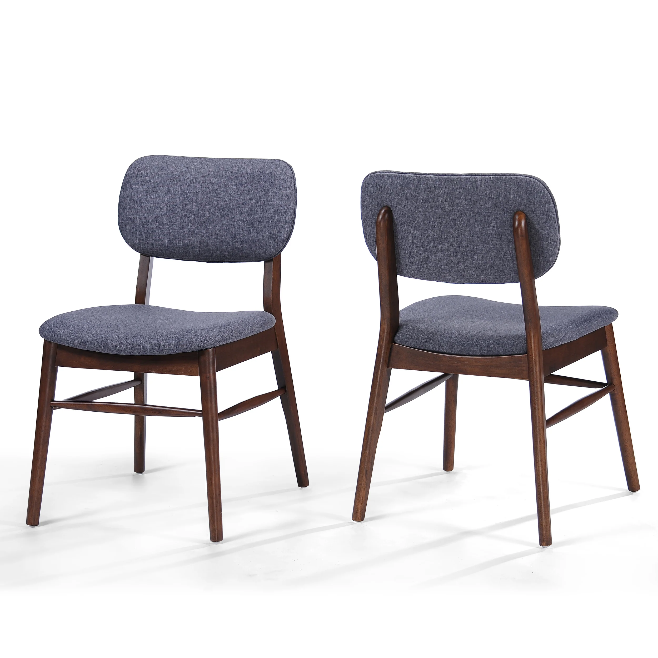 Beatrice Mid Century Wood Finish Dining Chairs (Set of 2) - furnishings