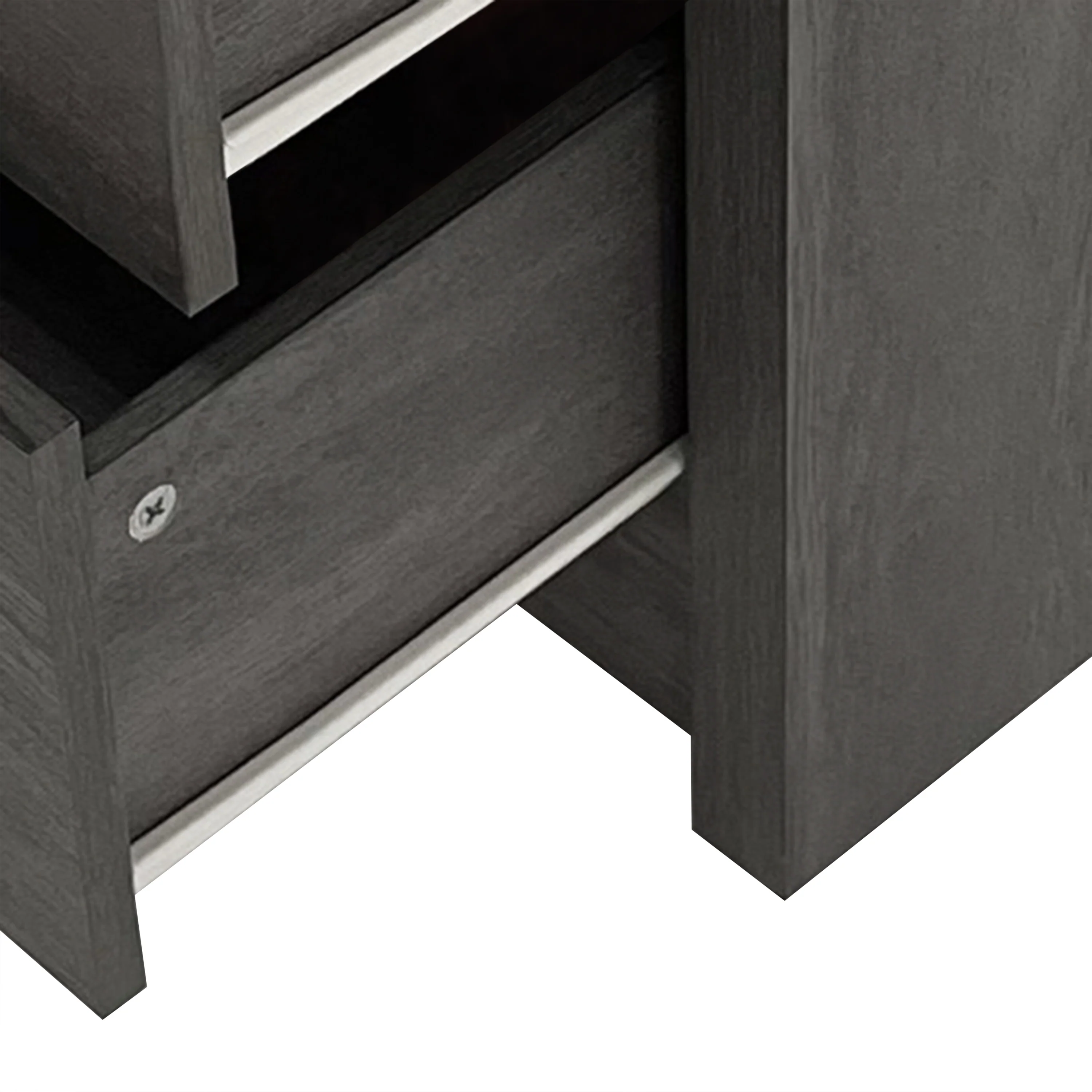 Marlette Modern 3 Piece 3 Drawer Dresser and Nightstand Bedroom Set - furnishings