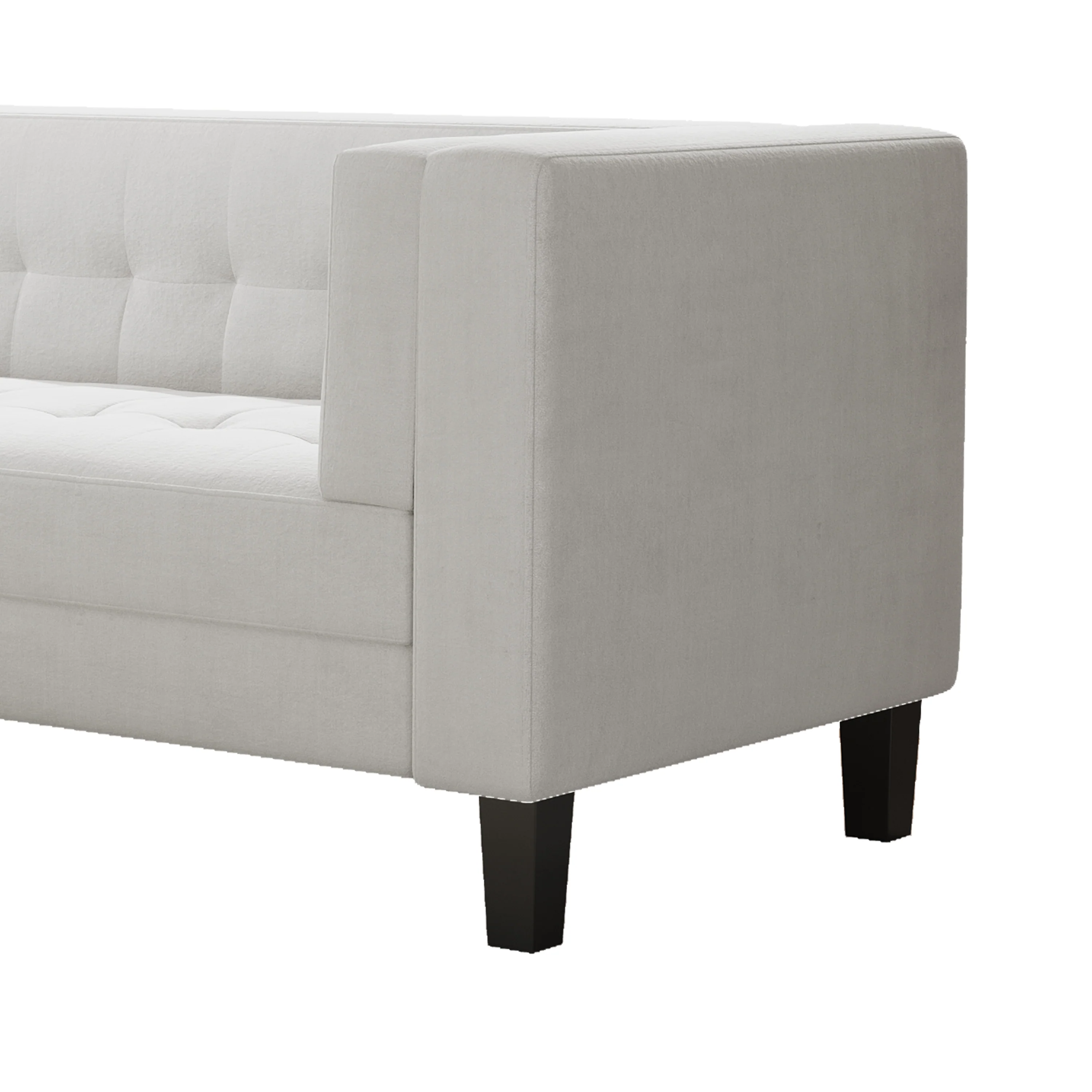 Sororia Velvet 3-Seater Low Profile Sofa - furnishings