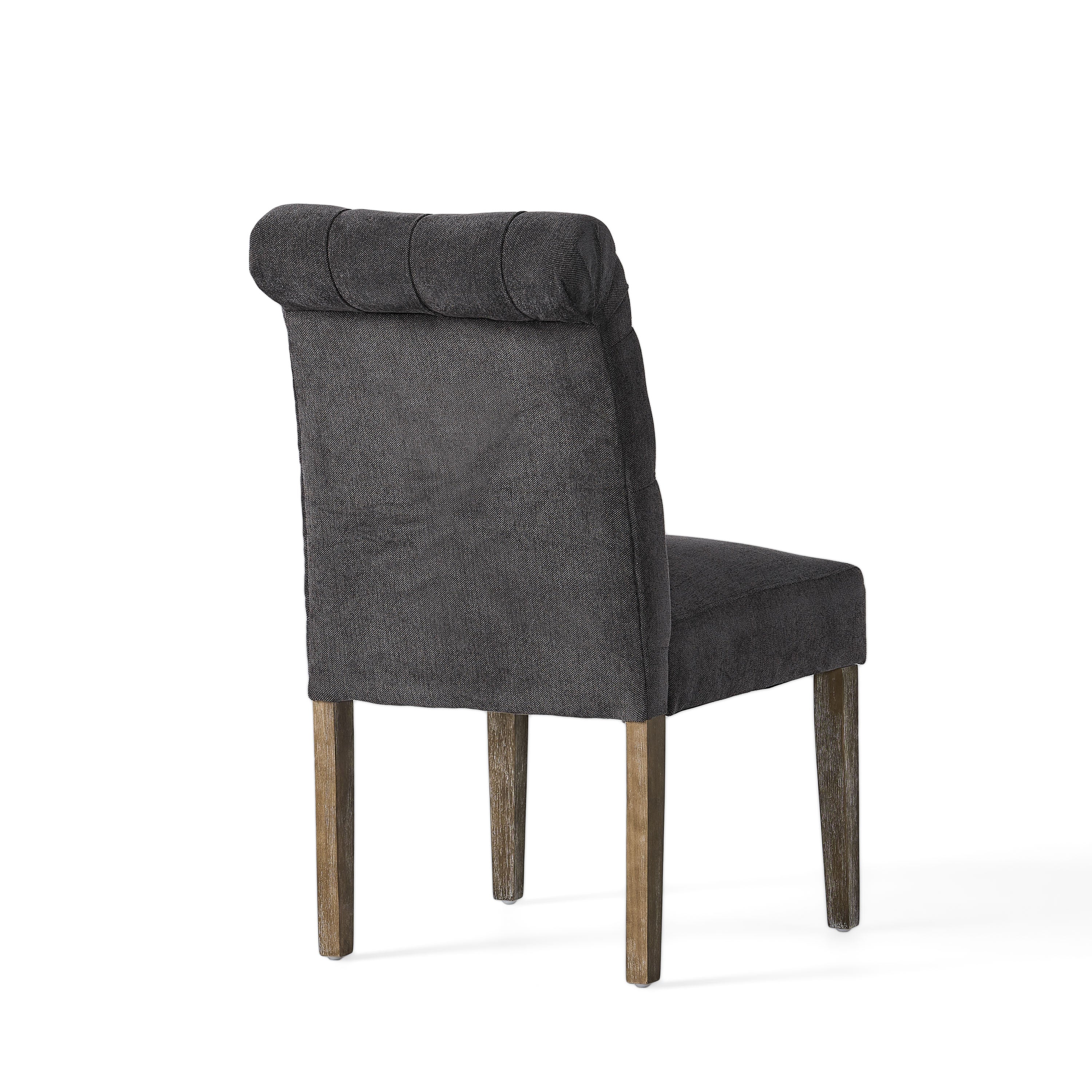 Emerson Contemporary Tufted Rolltop Dining Chairs - furnishings