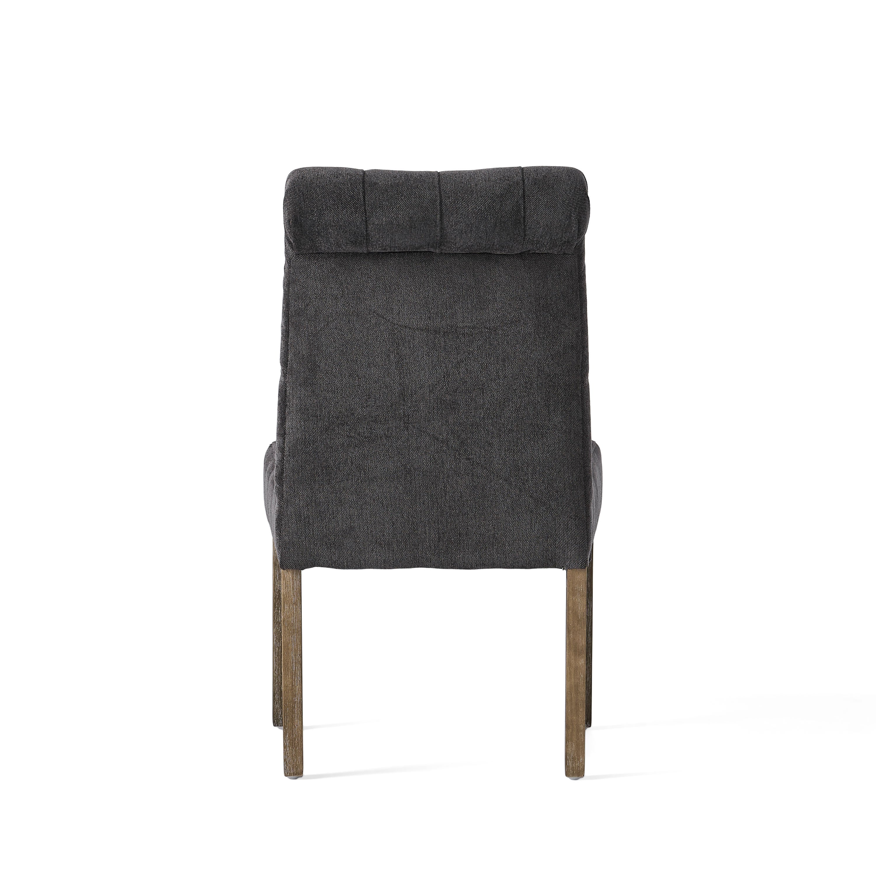 Emerson Contemporary Tufted Rolltop Dining Chairs - furnishings