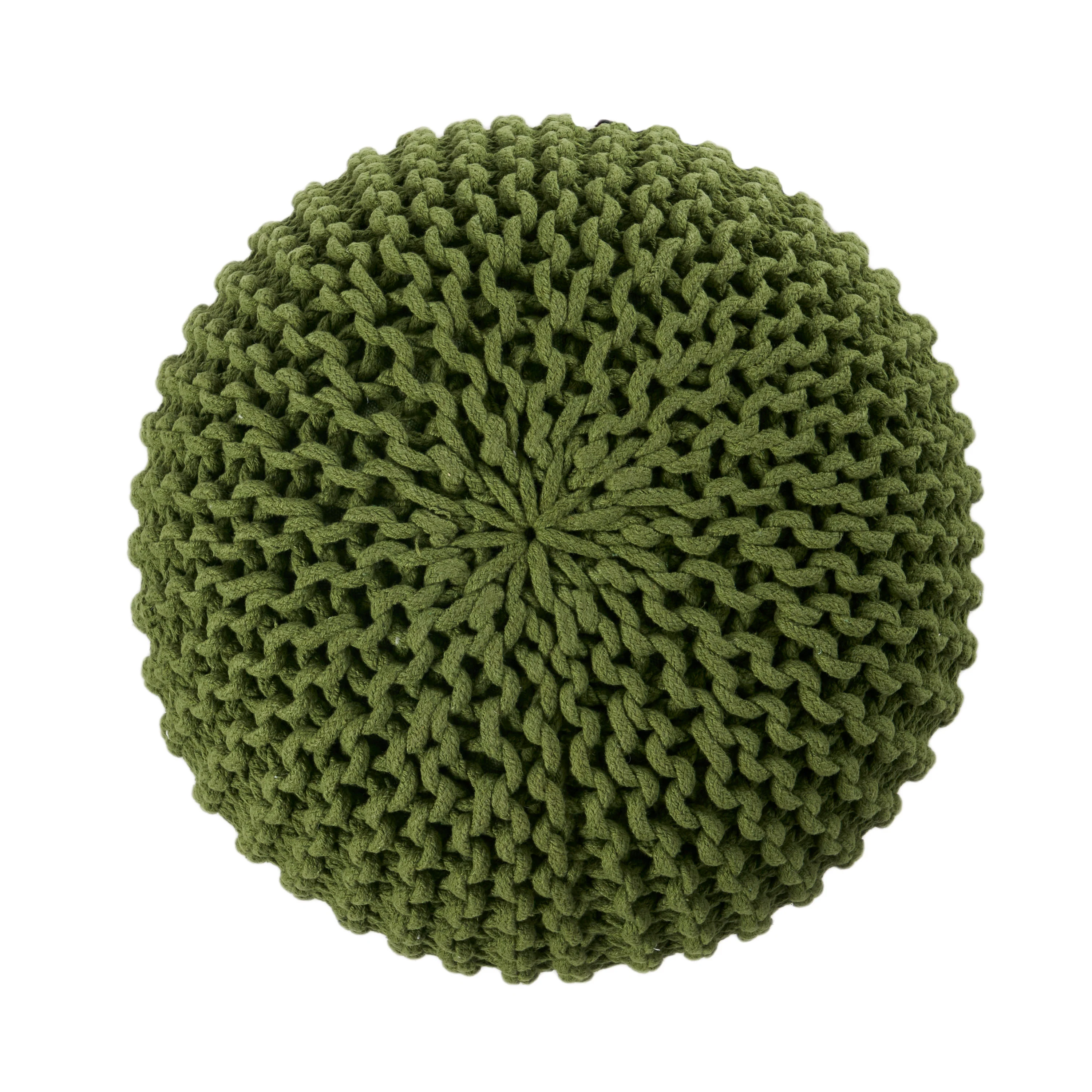 Poona Handcrafted Modern Cotton Pouf - furnishings