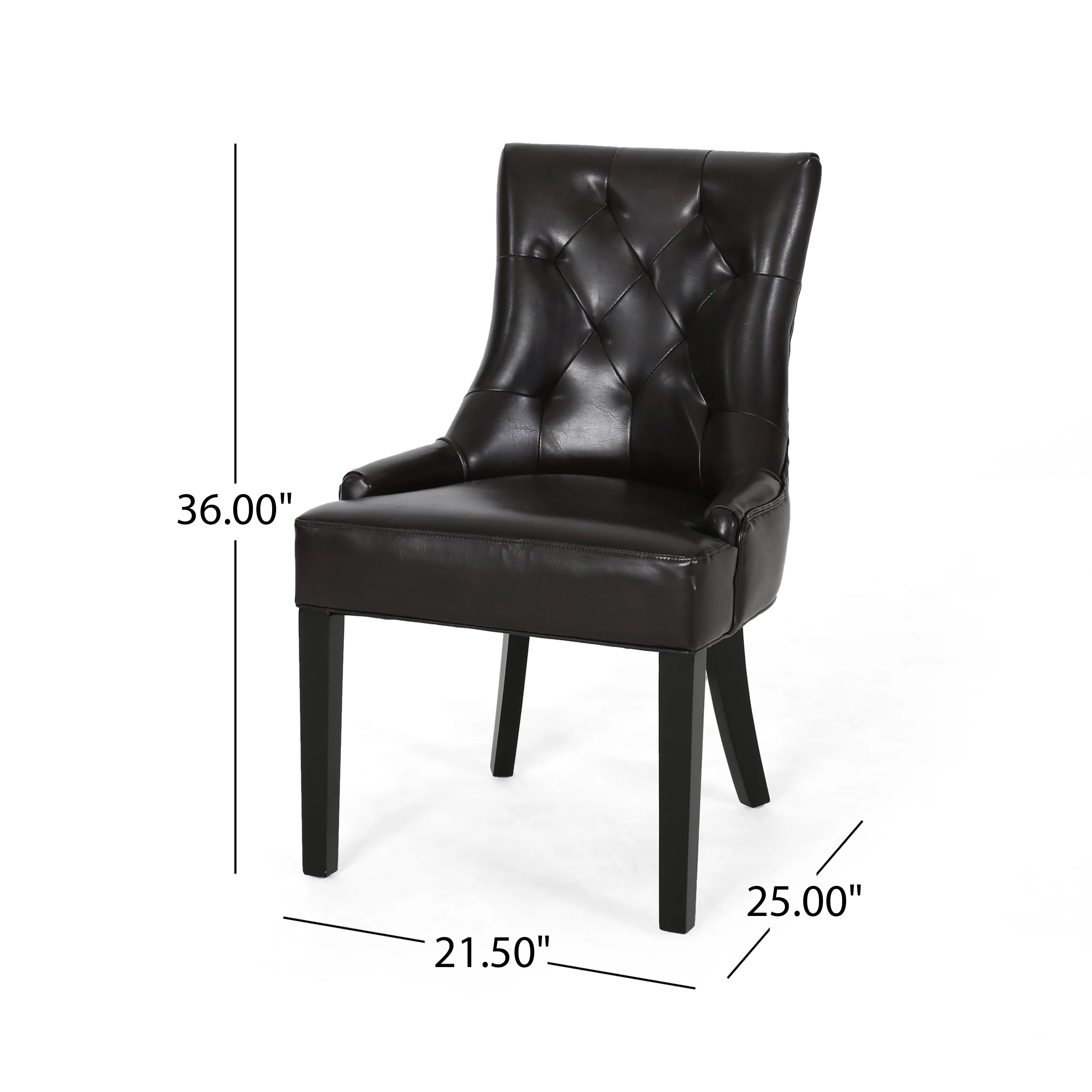 Stacy Tufted Leather Dining Chairs (Set of 2) - furnishings