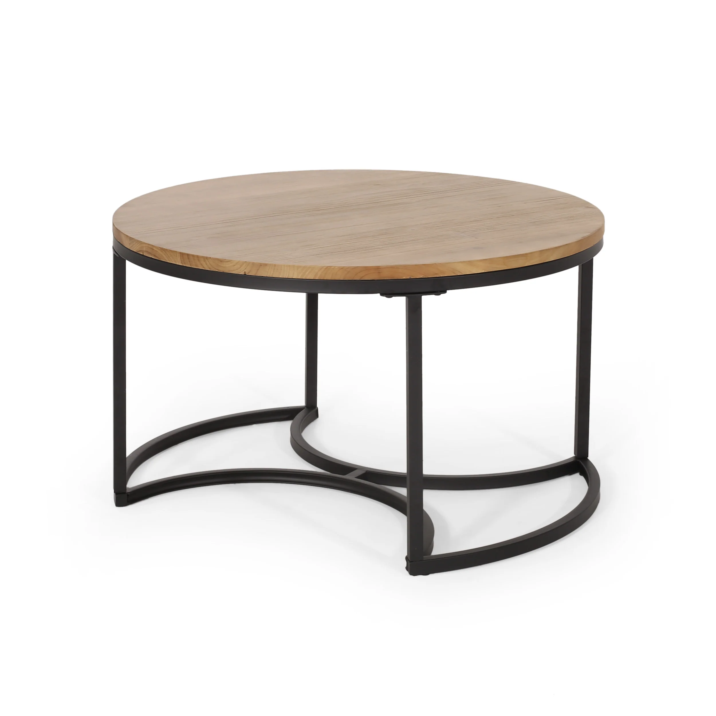 Pia Modern Industrial Coffee Table Set - furnishings