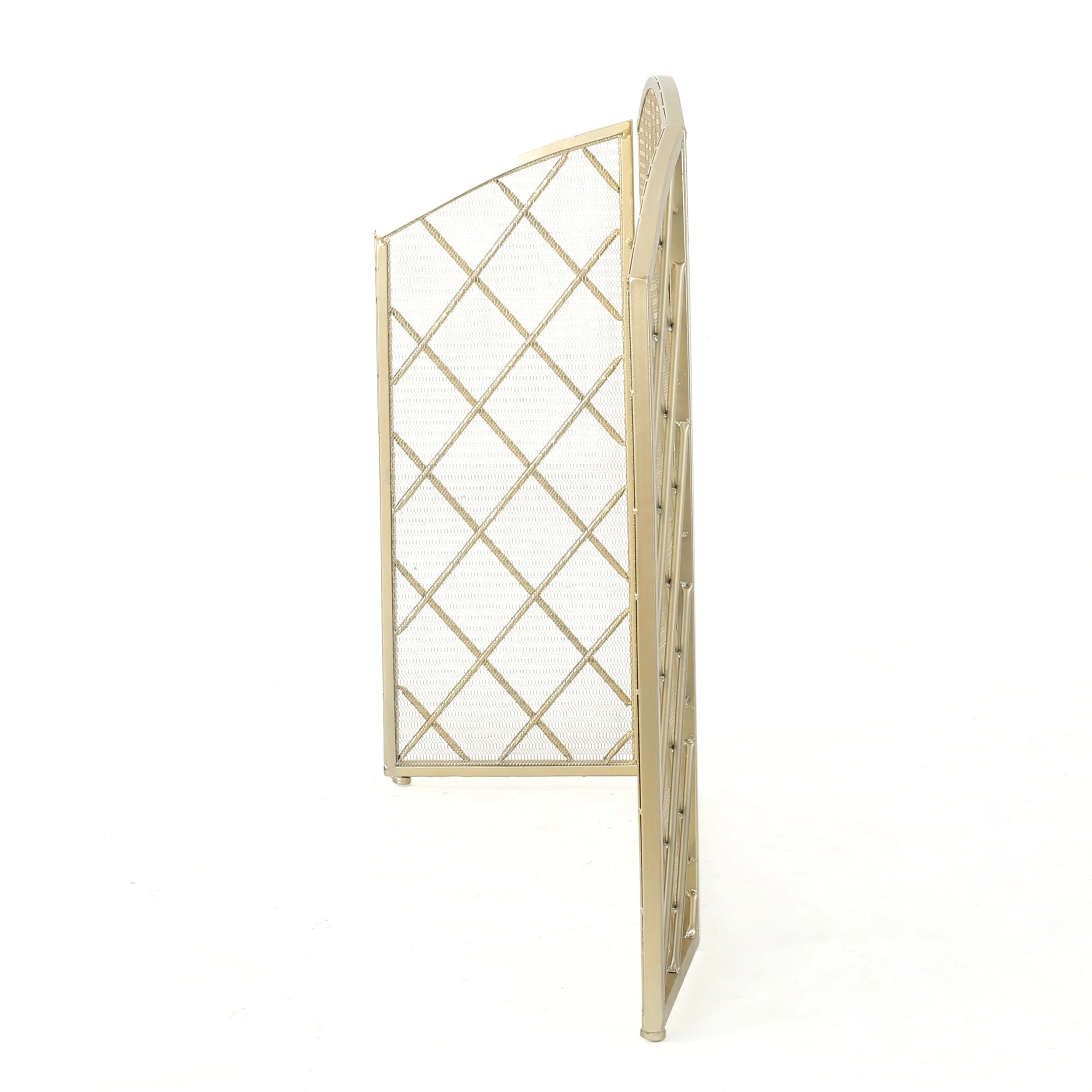Angella 3 Panelled Iron Fireplace Screen - furnishings