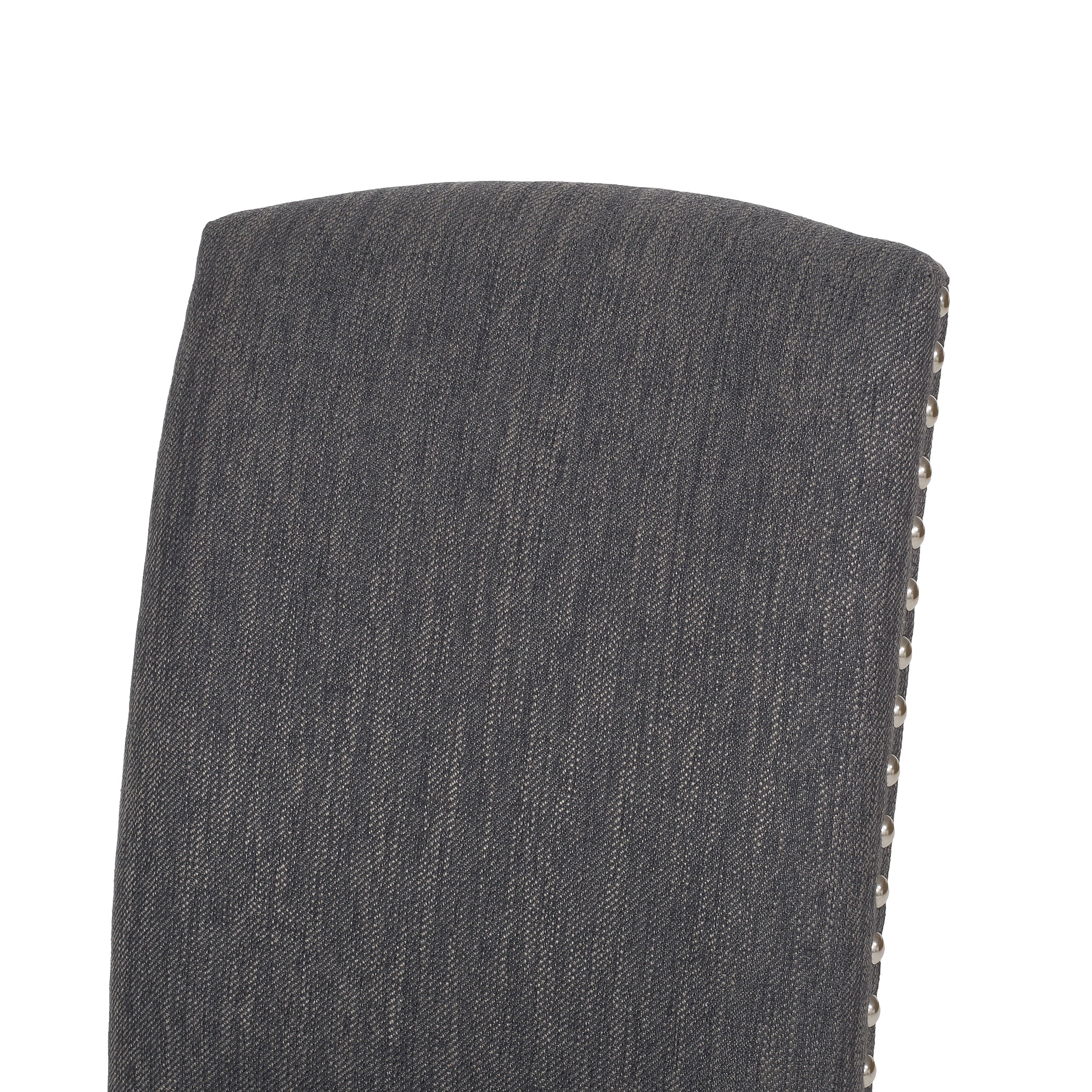 Depue Contemporary Fabric Dining Chair with Nailhead Trim, Set of 2 - furnishings