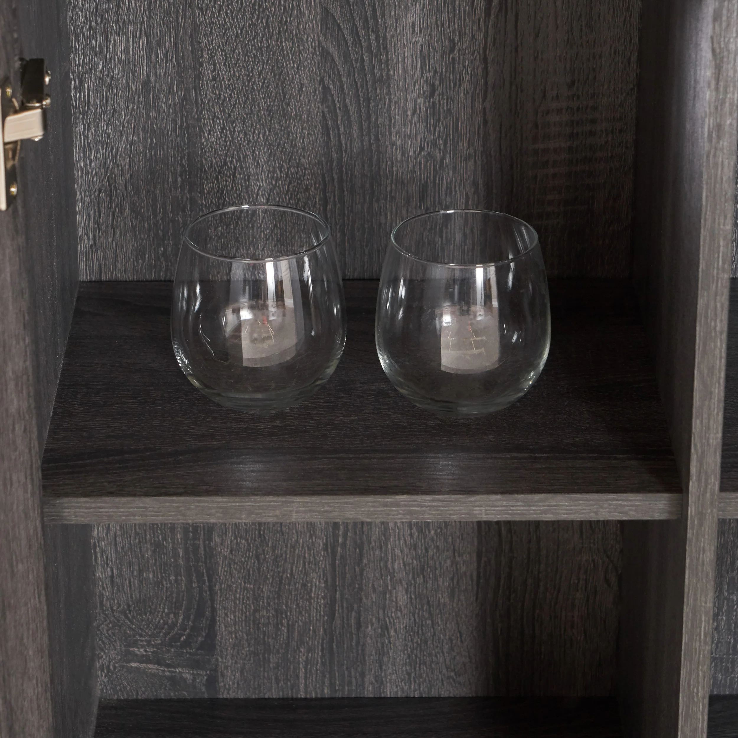 Ridgecrest Mid Century Modern Wine Rack Bar Cabinet - furnishings