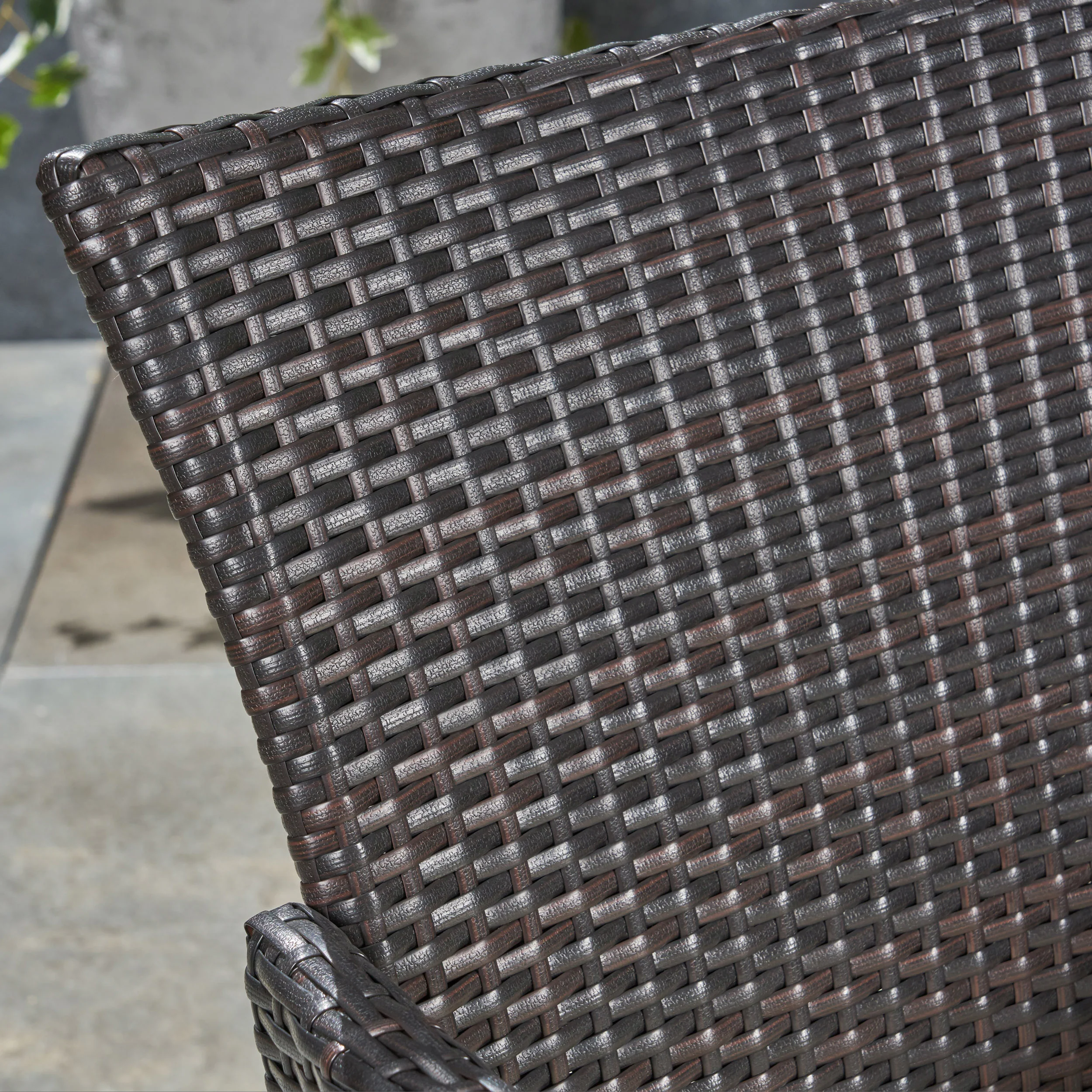 Saluda Outdoor Wood and Wicker Expandable Dining Set - furnishings