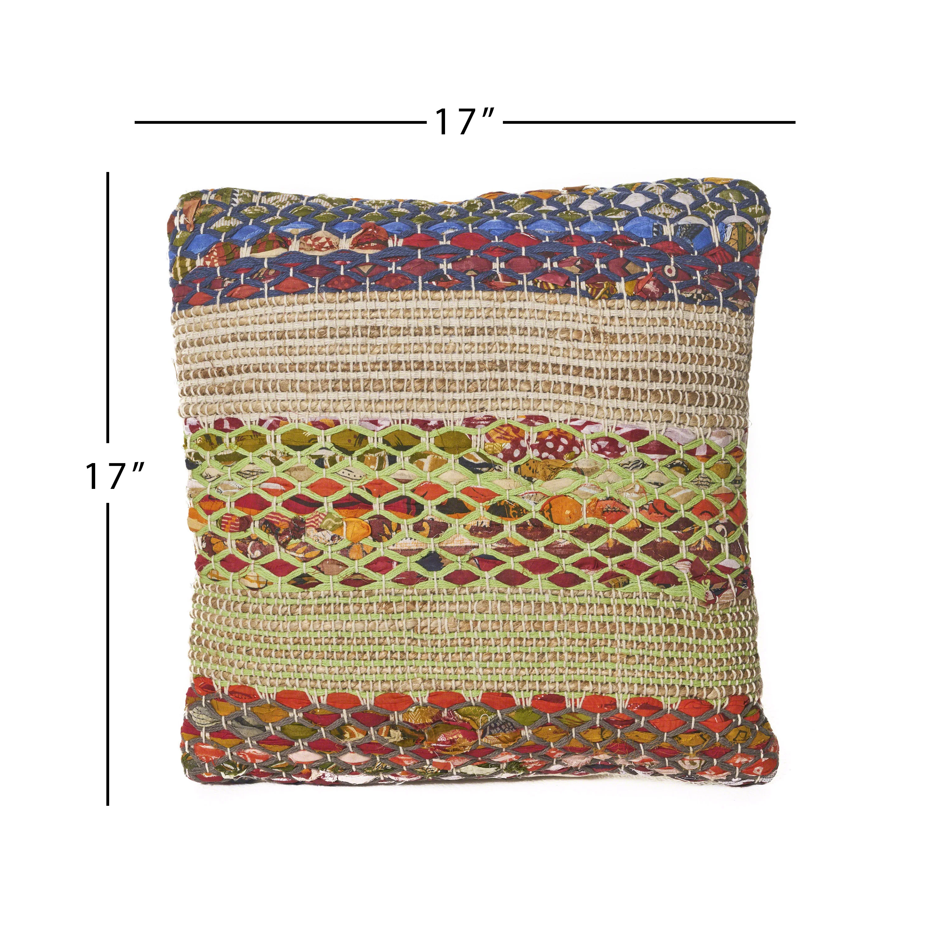 Layson Handcrafted Boho Fabric Pillow - furnishings