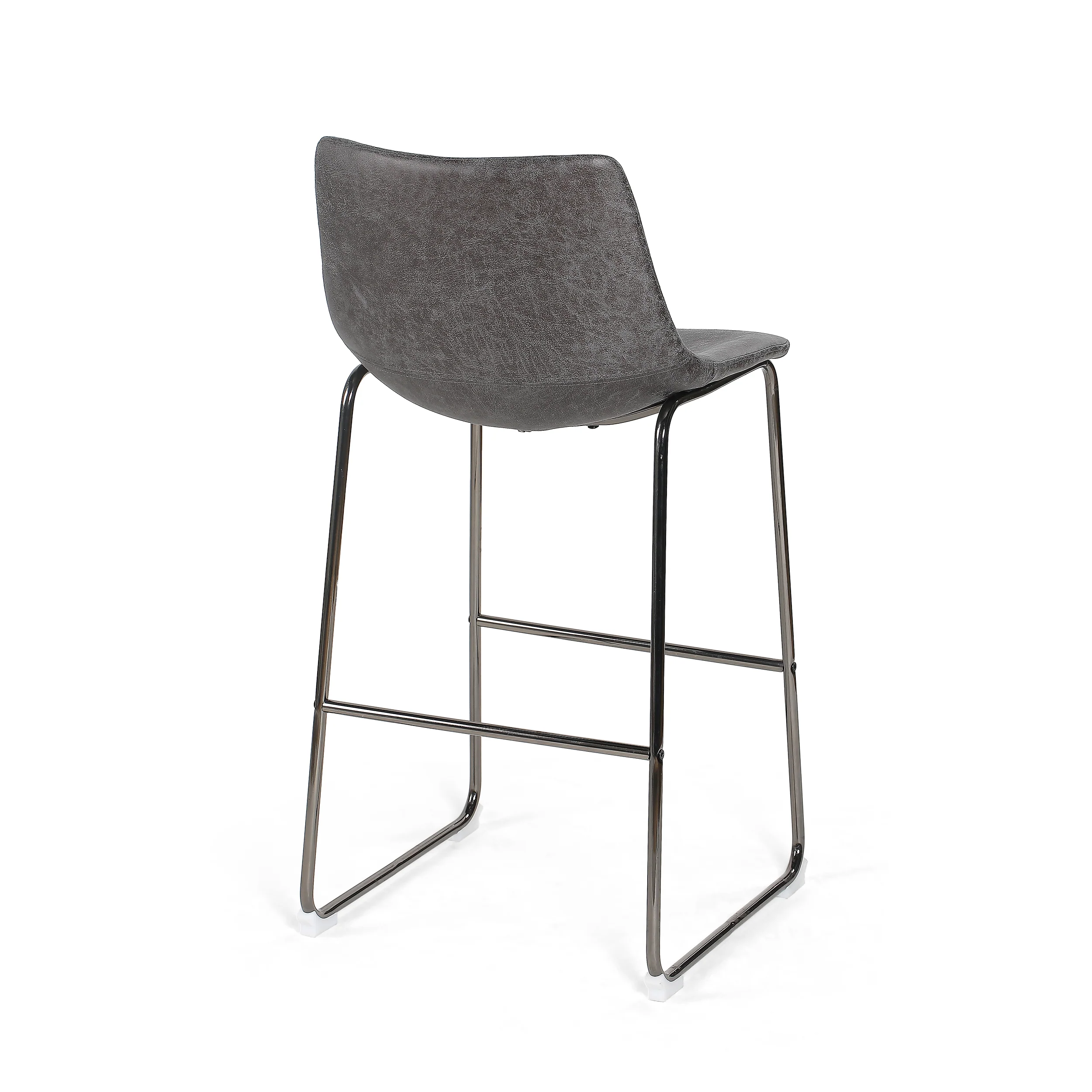 San Modern Microfiber Bar Stool - furnishings