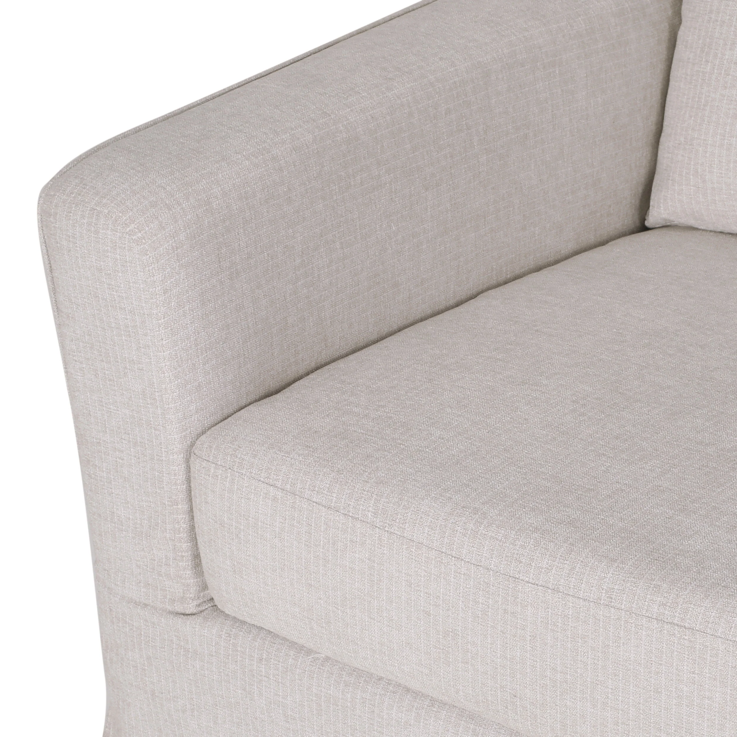 Bainville Contemporary Fabric 3 Seater Sofa with Skirt - furnishings