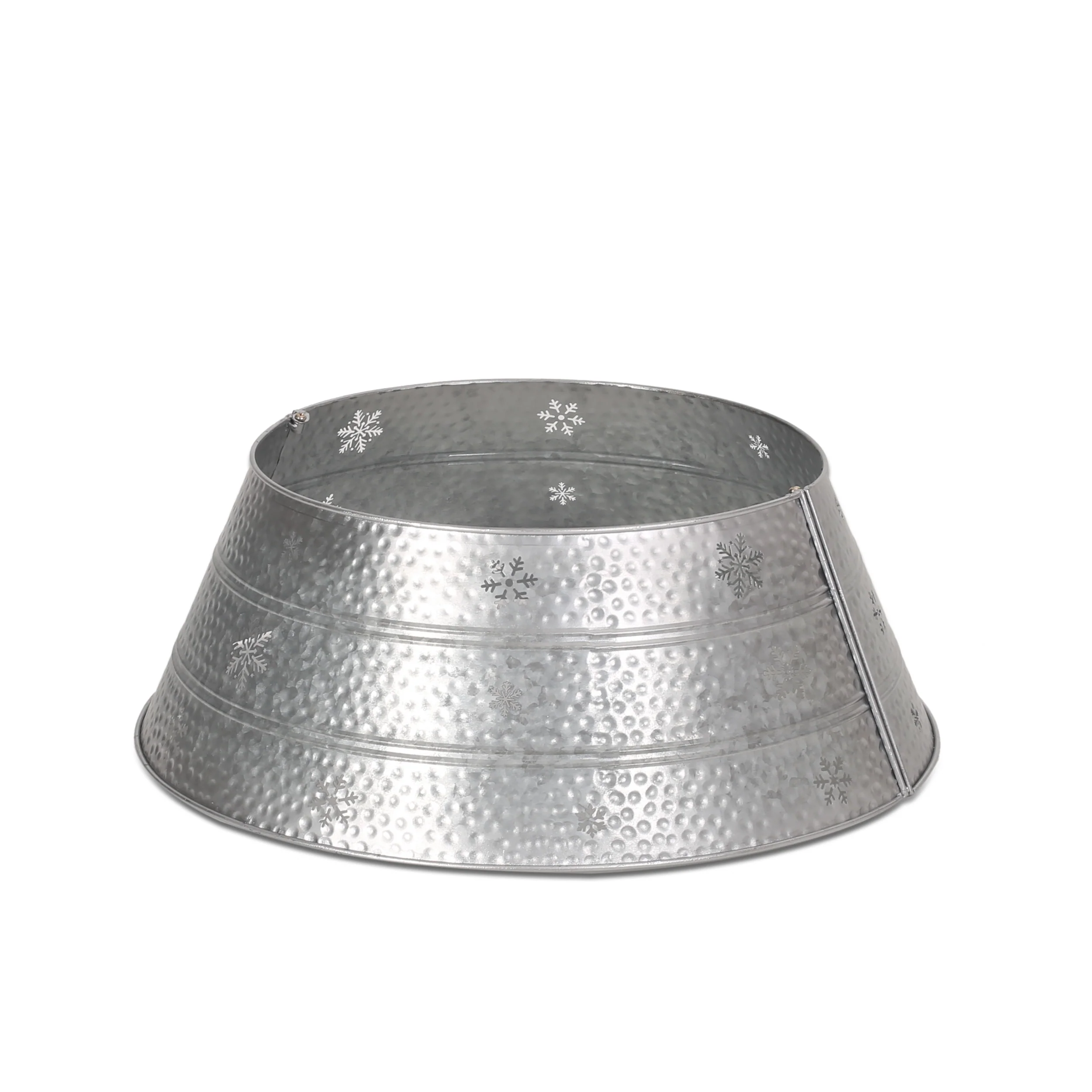 Clough Metal Christmas Tree Collar, Silver - furnishings