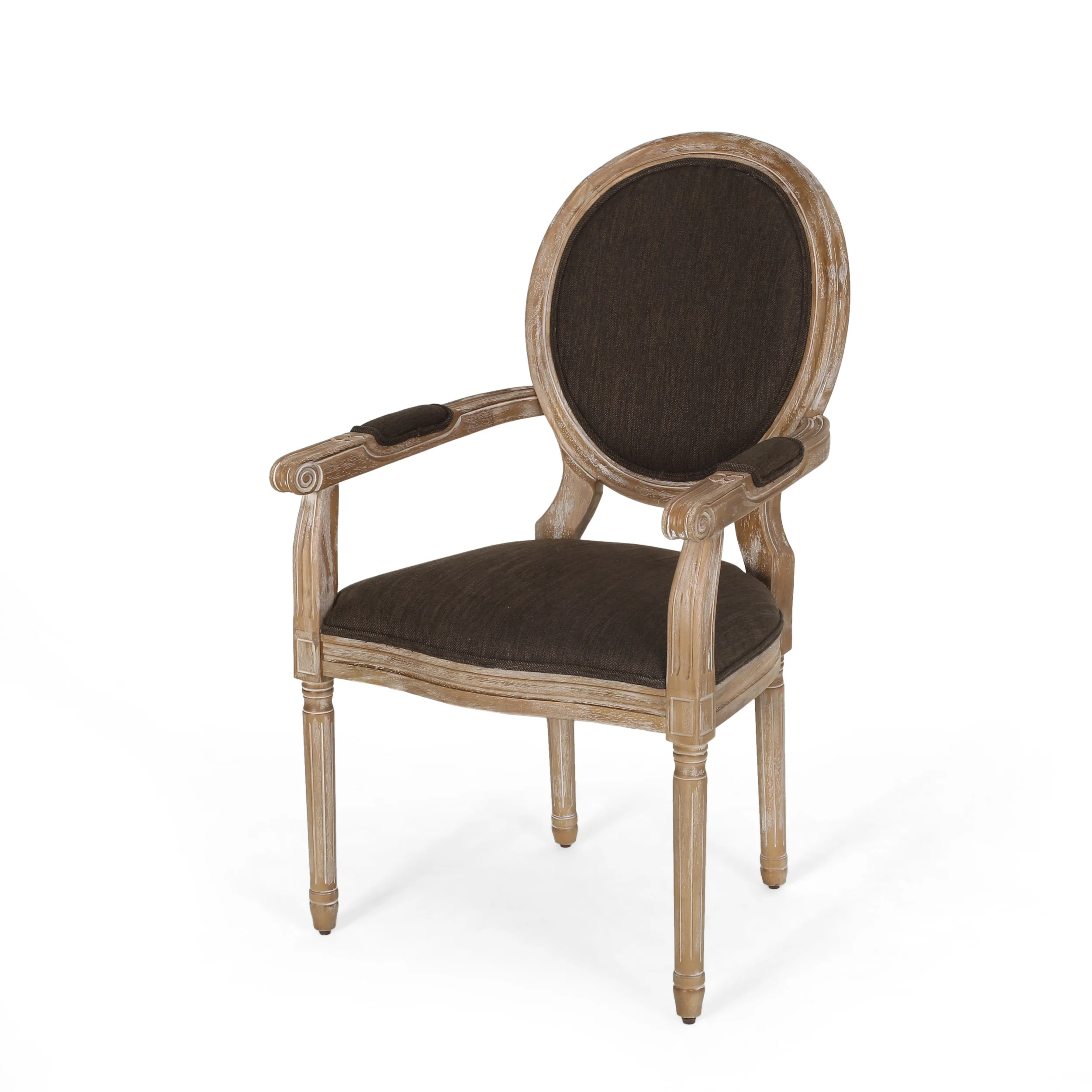 Aisenbrey French Country Wood Upholstered Dining Chair - furnishings