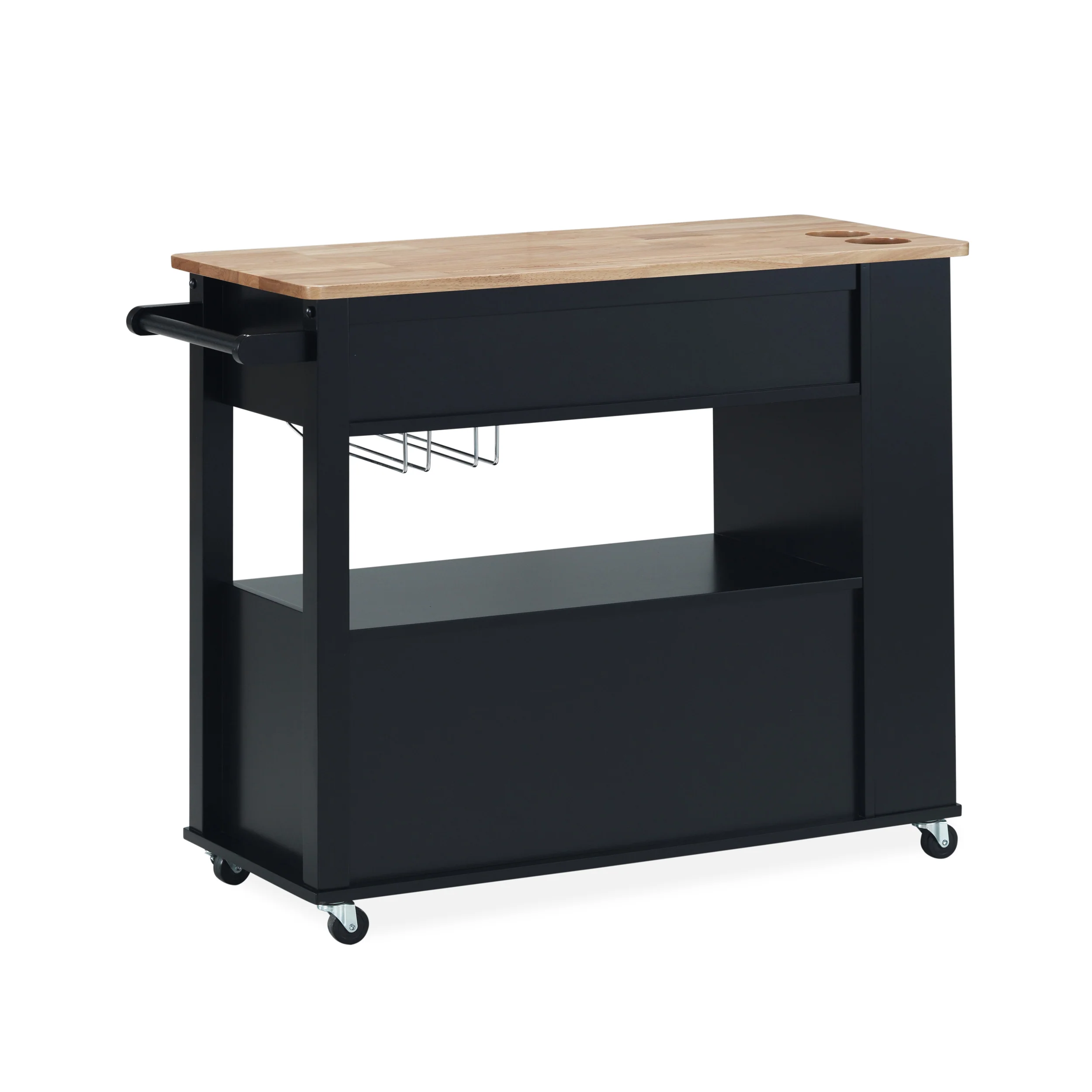 Julien Kitchen Cart with Wheels - furnishings