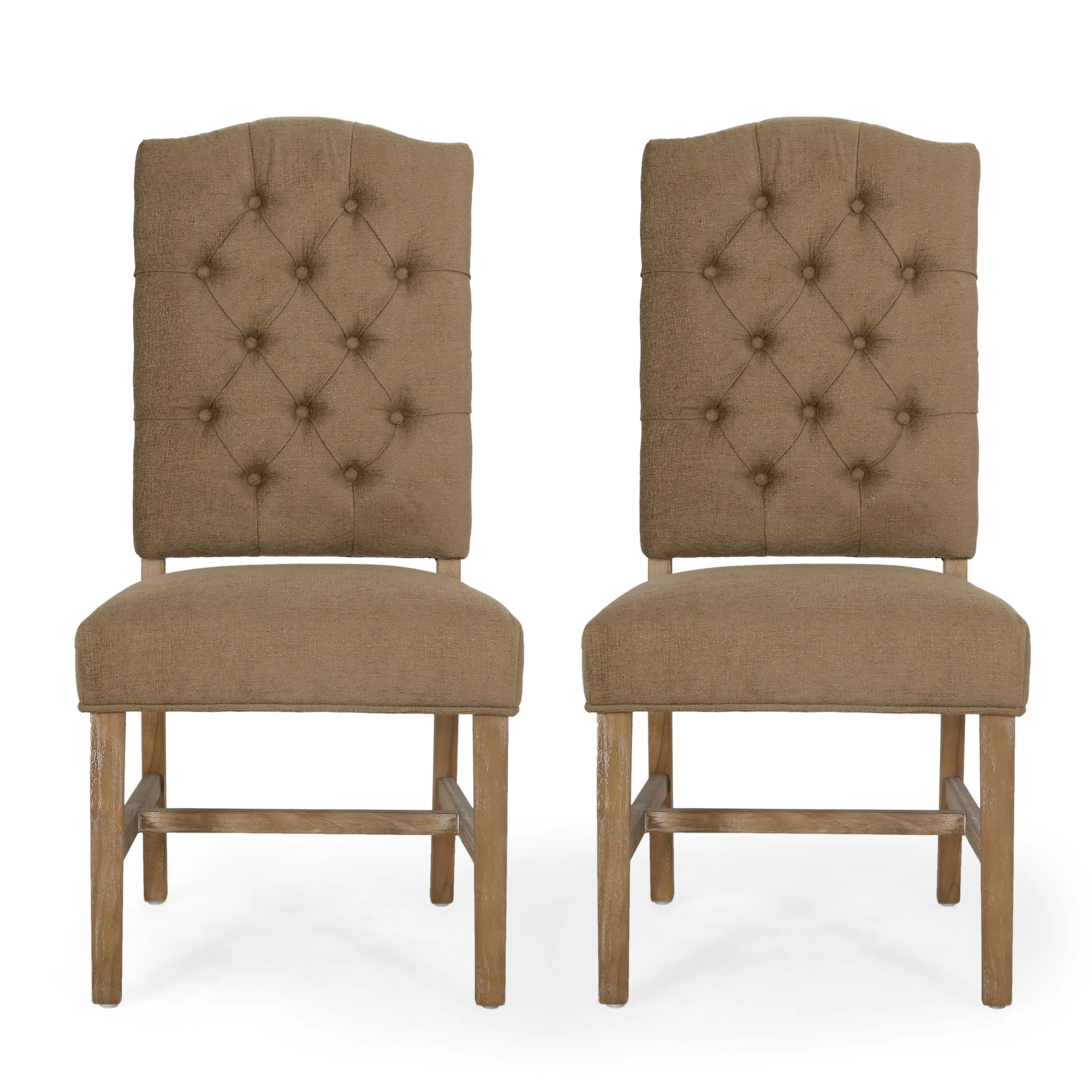Loyning Contemporary Tufted Dining Chairs, Set of 2 - furnishings