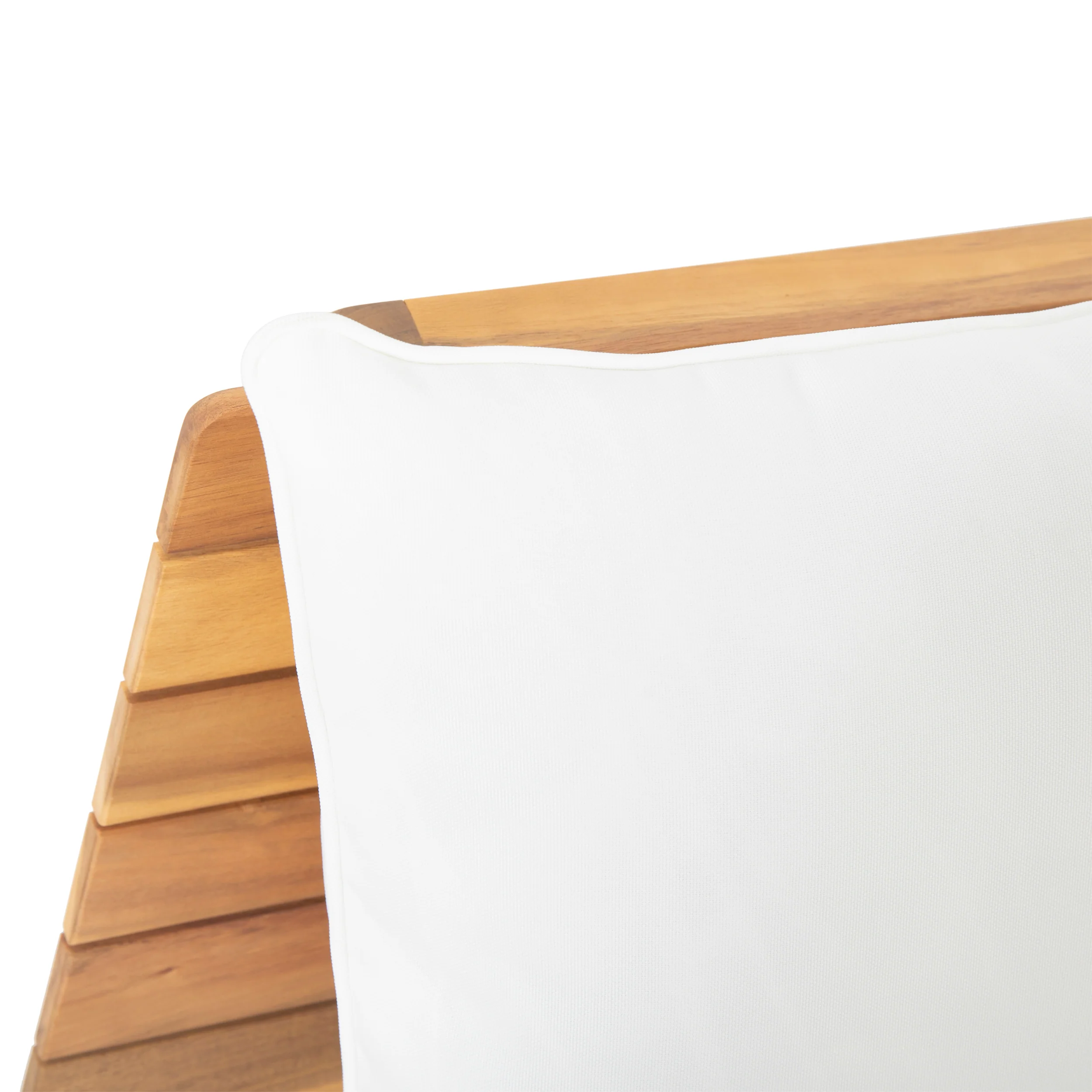 Kaiya Outdoor Wooden Loveseat with Cushions - furnishings