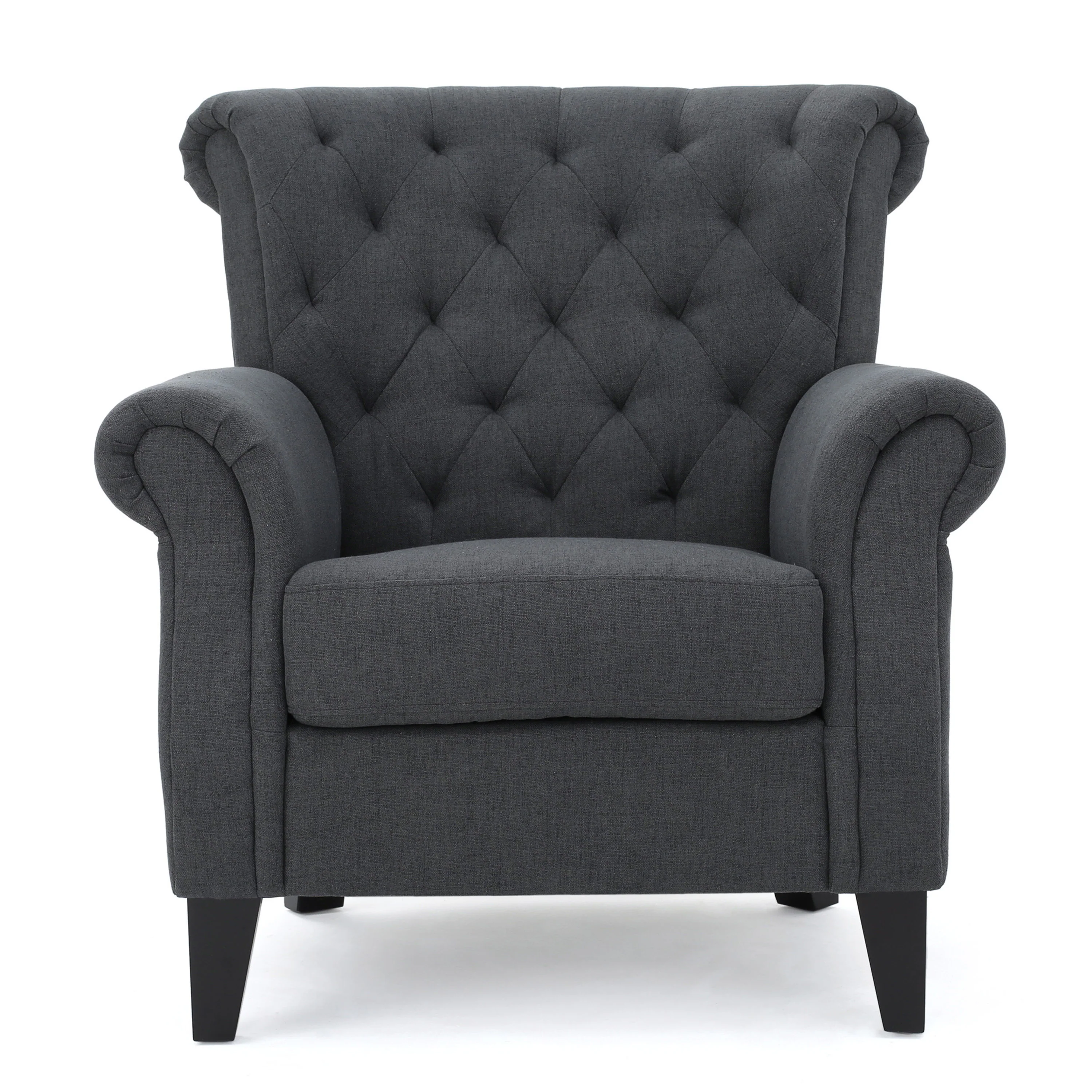 Solvang Contemporary Fabric Tufted Chair - furnishings