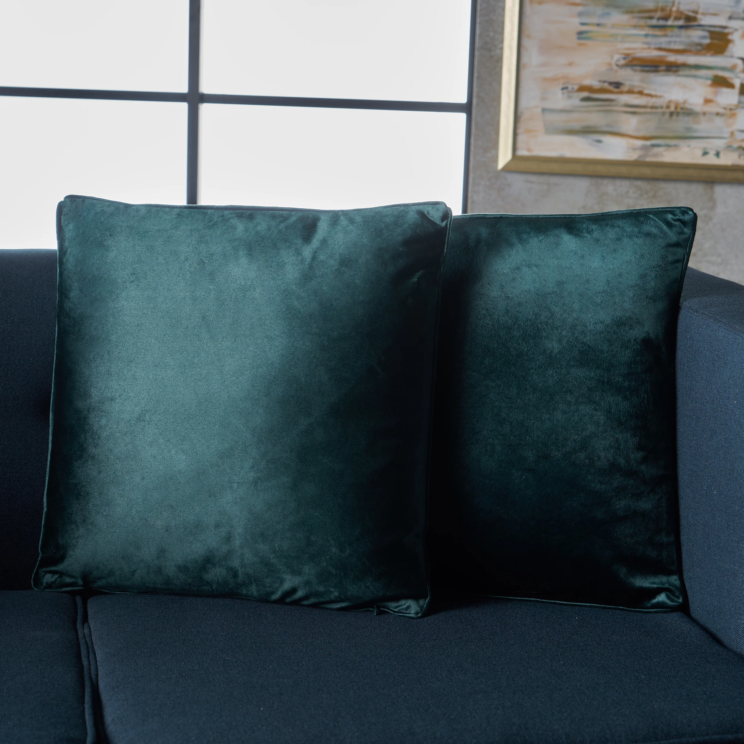 Velvin Modern Fabric Throw Pillows (Set of 2) - furnishings