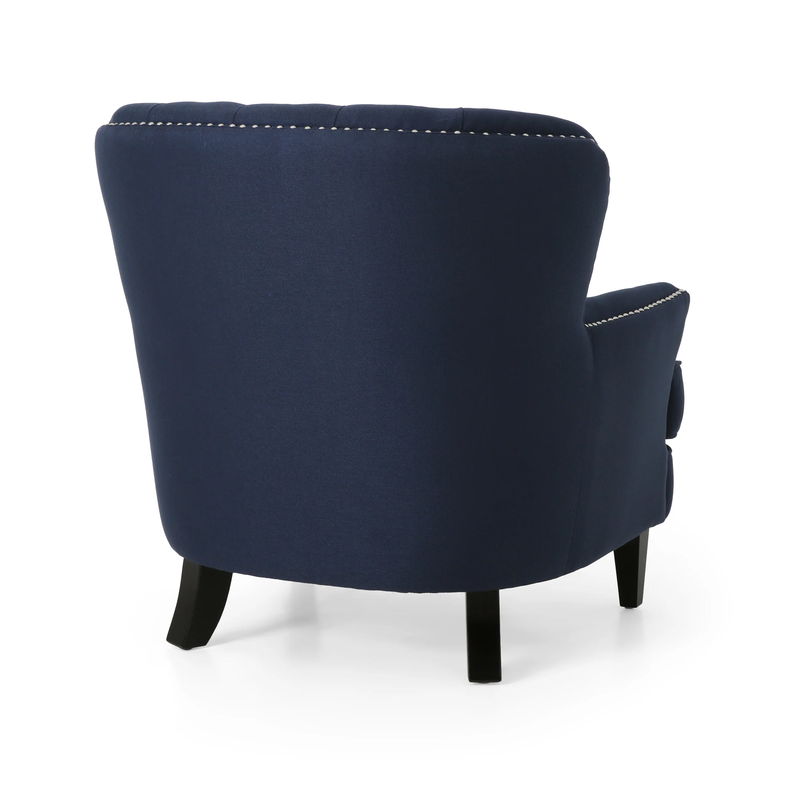 Jaxen Contemporary Tufted Fabric Club Chair and Ottoman Set - furnishings