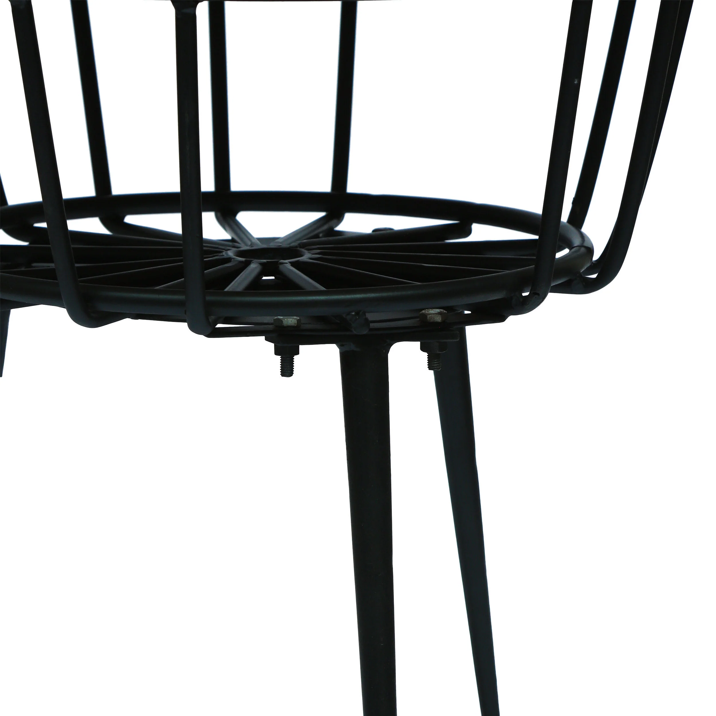 Tomilson Modern Industrial Handcrafted Mango Wood Side Table, Natural and Black - furnishings