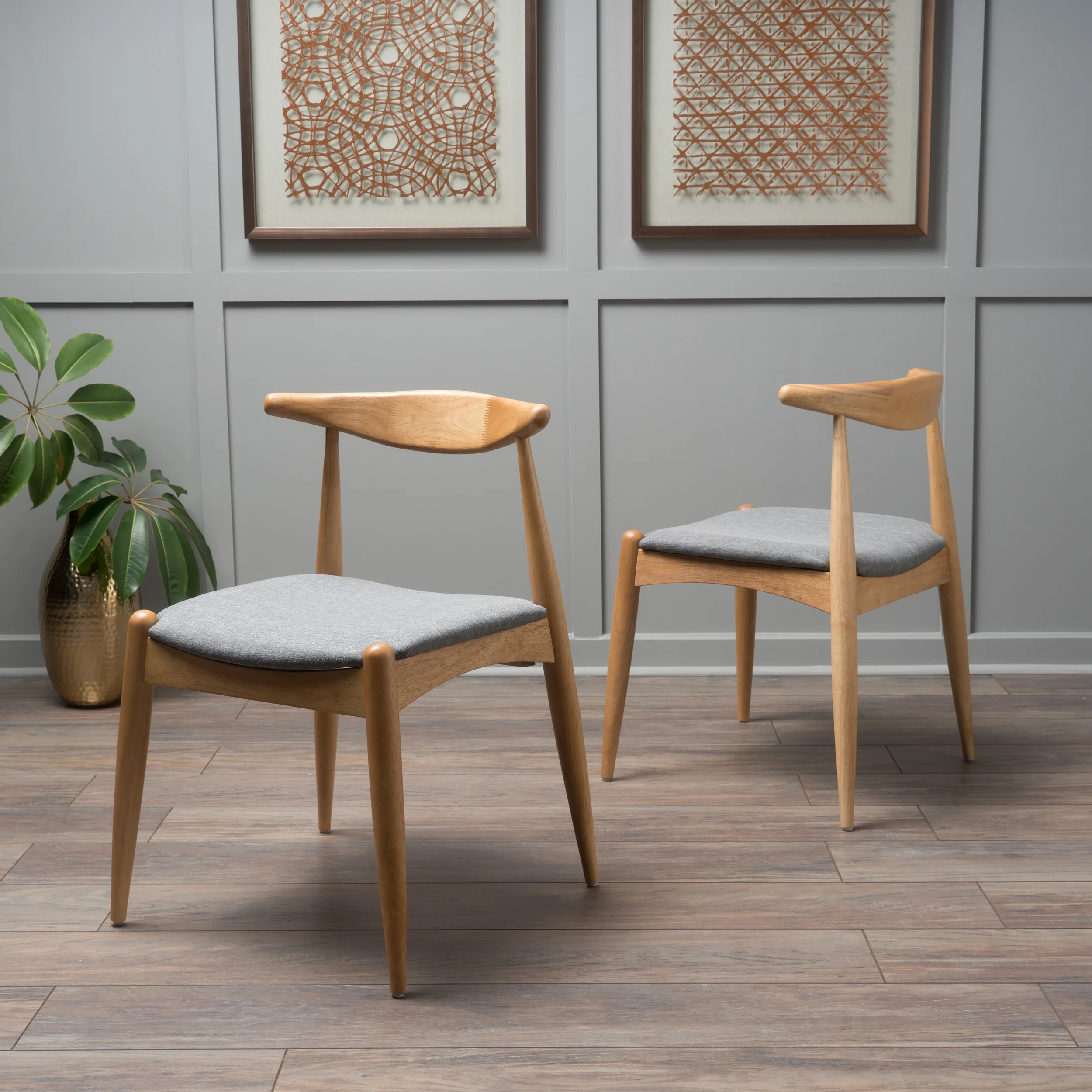 Sandra Mid Century Modern Dining Chairs (Set of 2) - furnishings