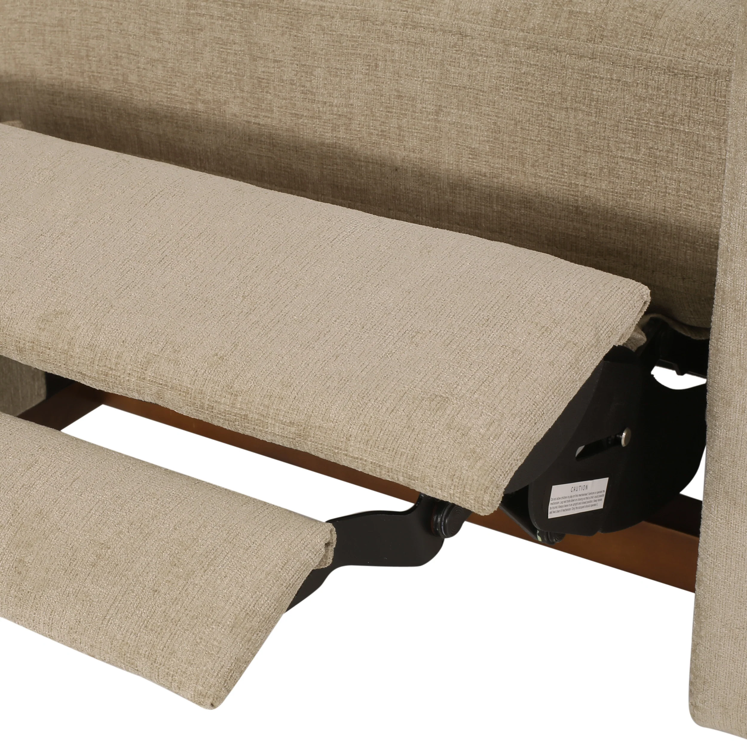 Plevna Contemporary Fabric Upholstered Pushback Recliner - furnishings