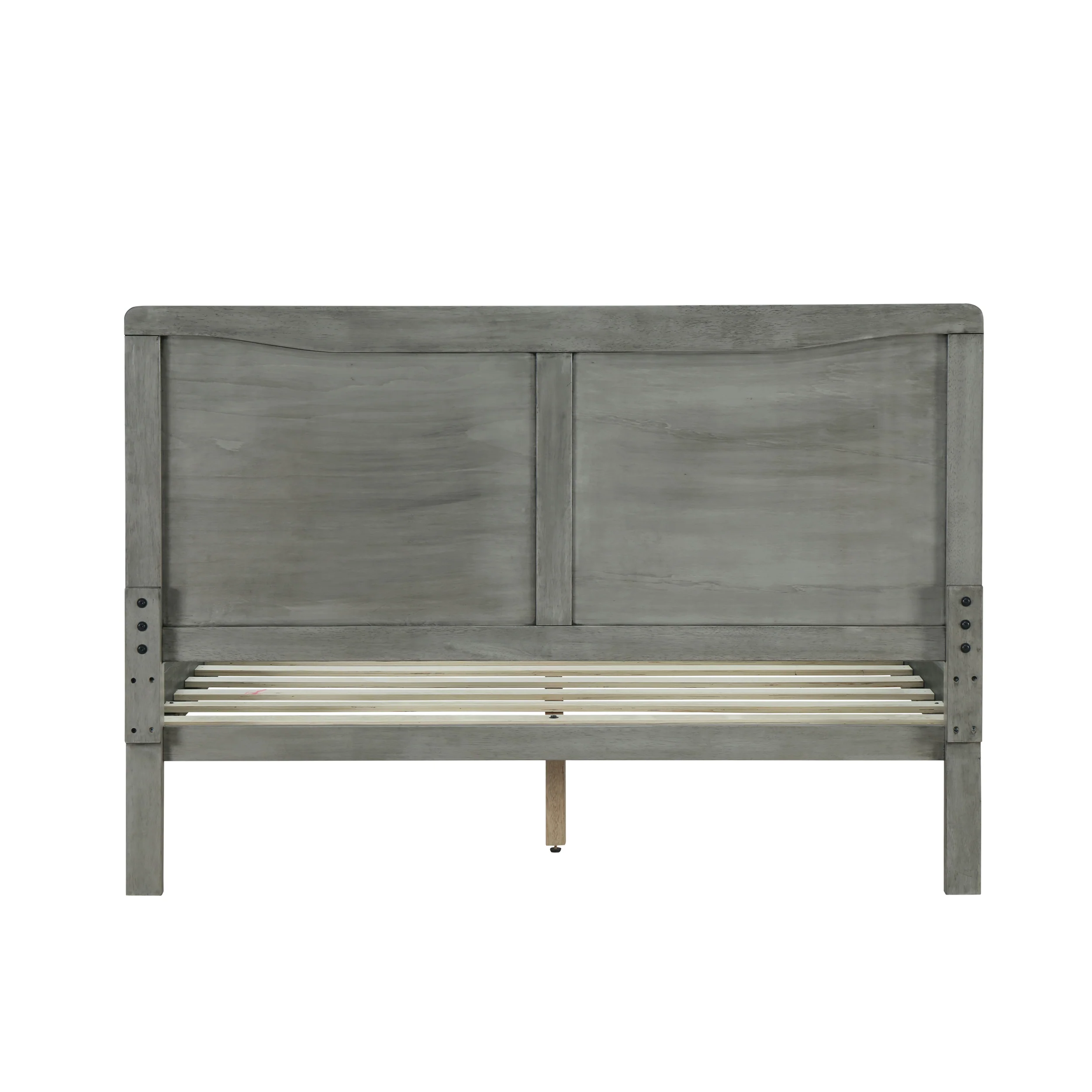 Stacey Rustic Wooden Queen Platform Bed - furnishings