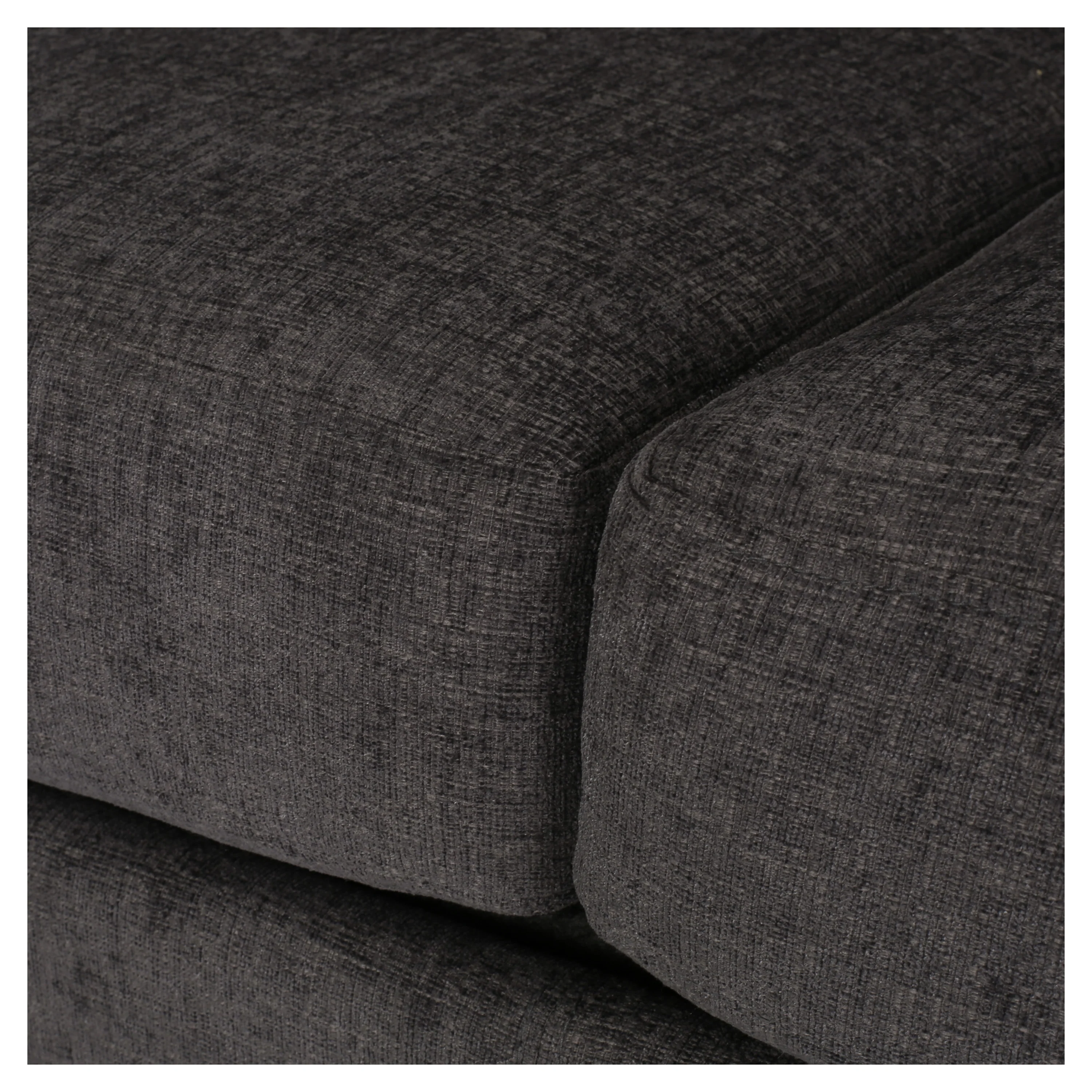 Dobles Contemporary Fabric 3 Seater Sofa with Nailhead Trim - furnishings