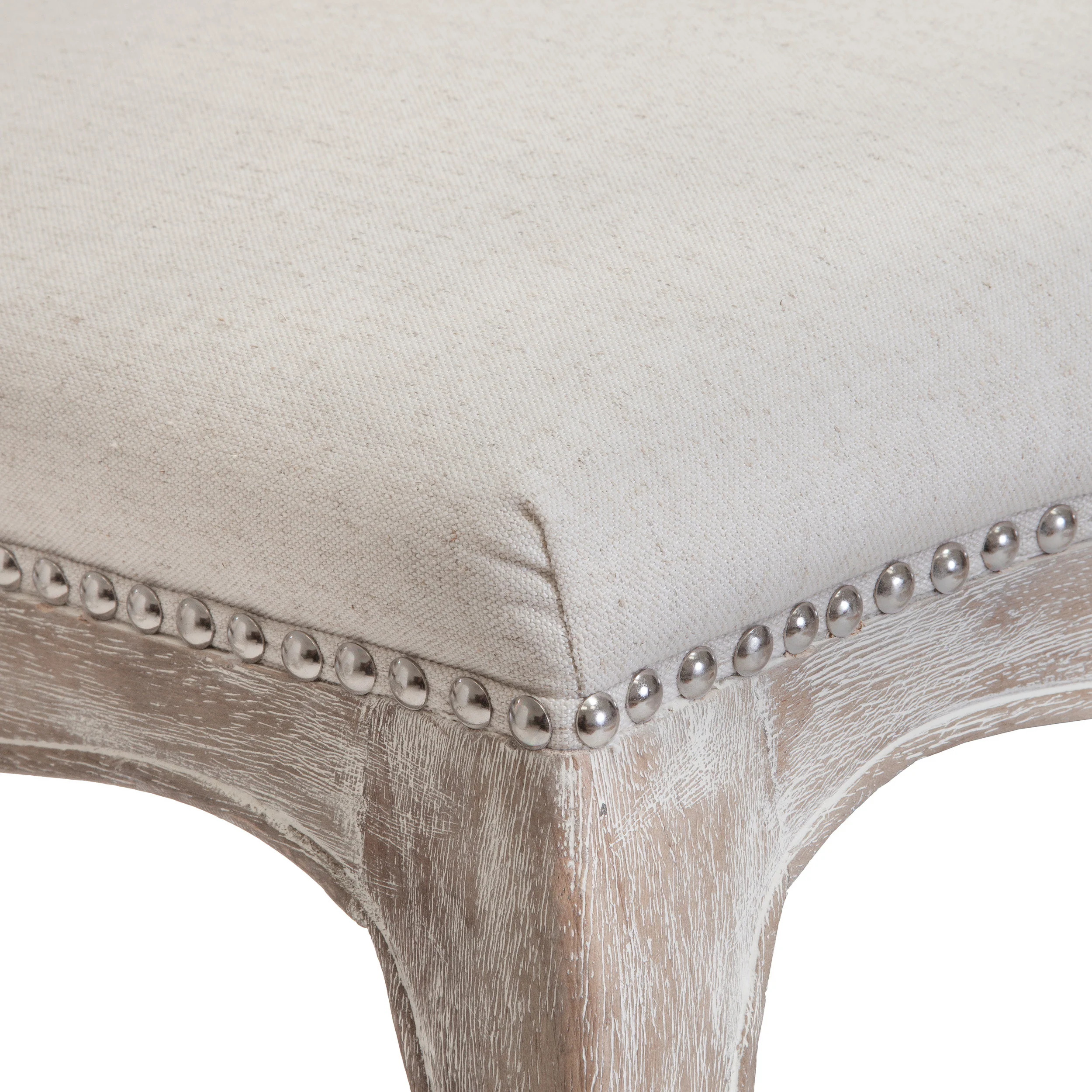 Jolie Traditional Button Tufted Fabric Dining Chairs with Curved Legs (Set of 2) - furnishings