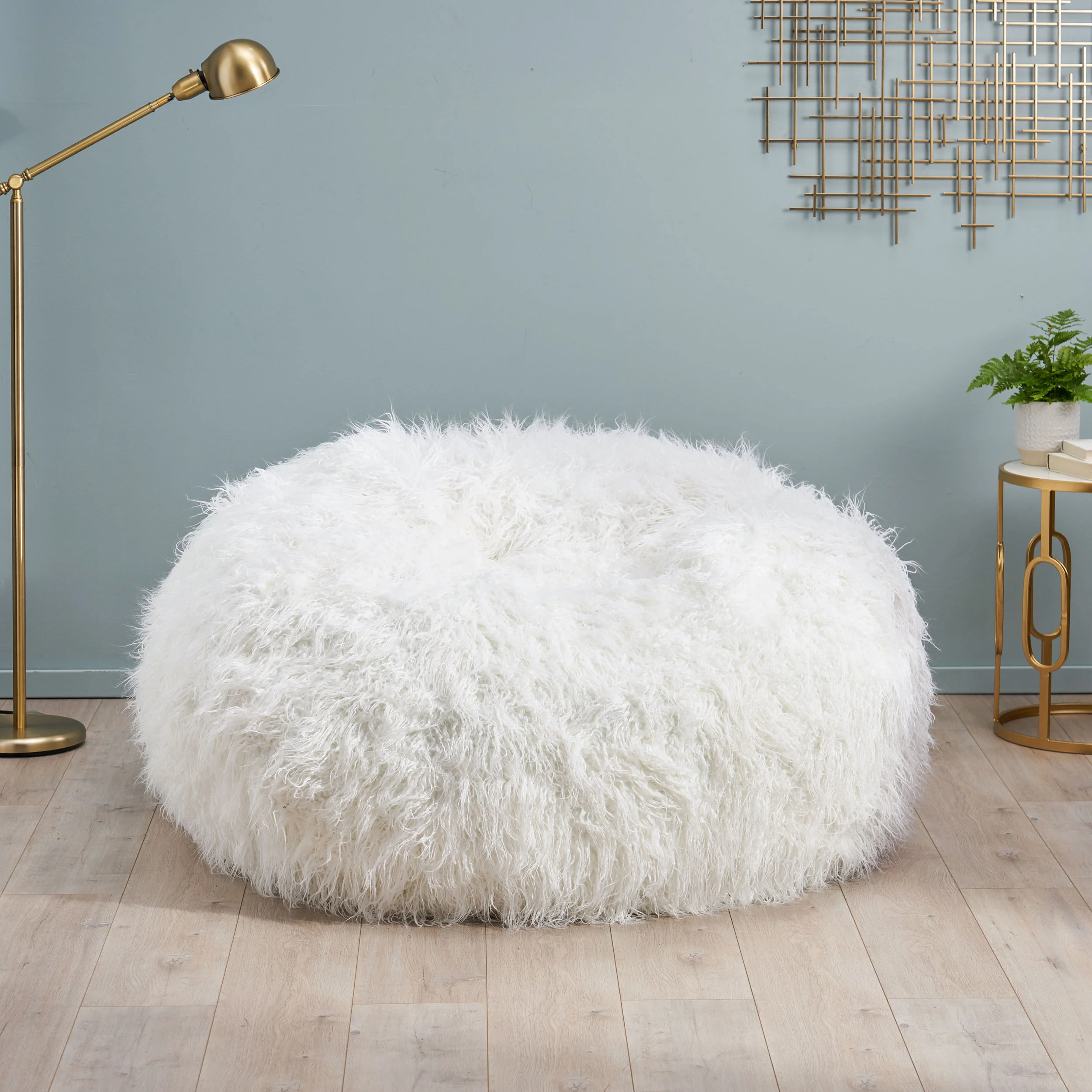 Lycus Faux Fur Bean Bag Chair - furnishings