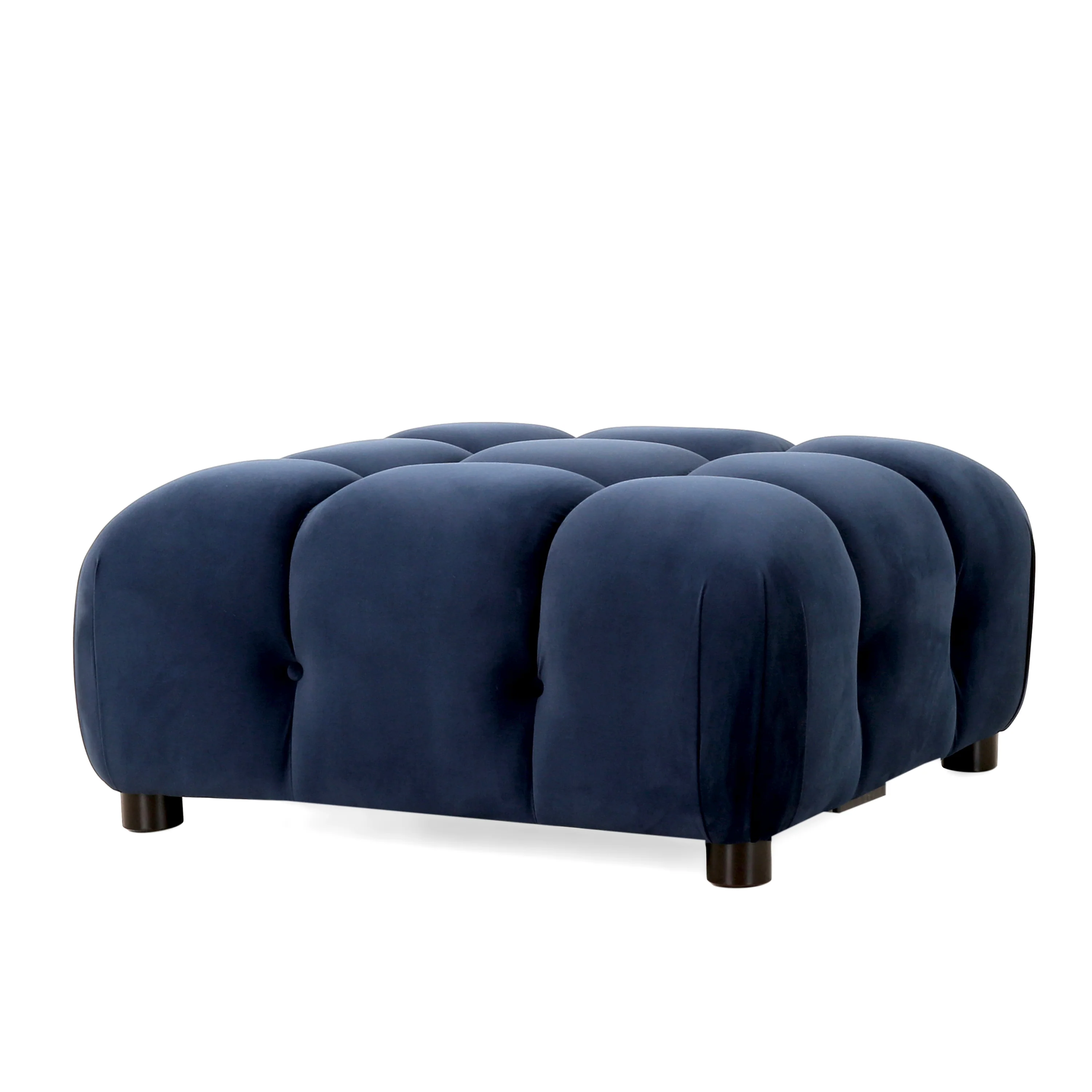 Kildare Velvet Tufted Ottoman - furnishings