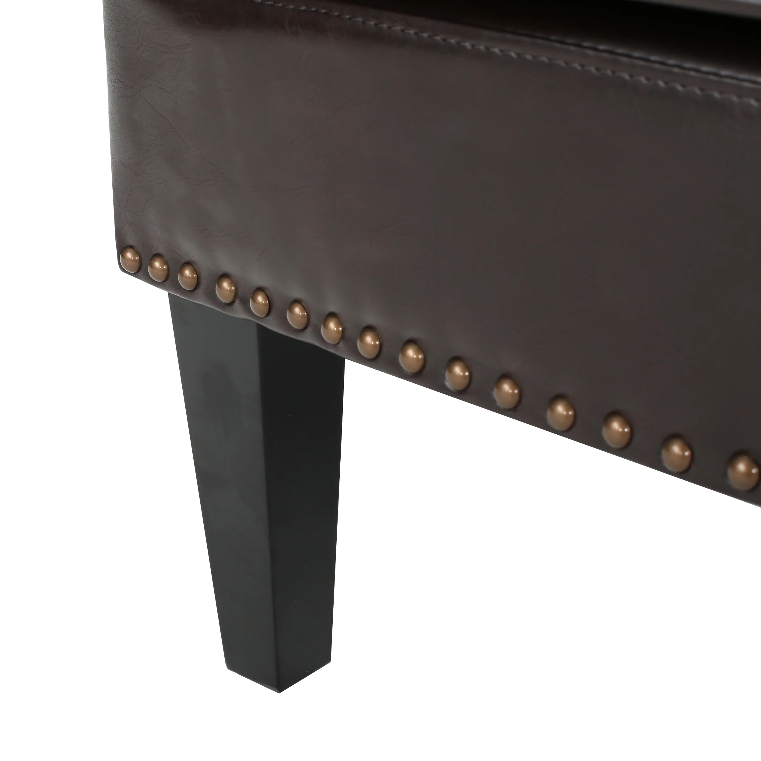 Romford Leather High Back Wingback Armchair - furnishings