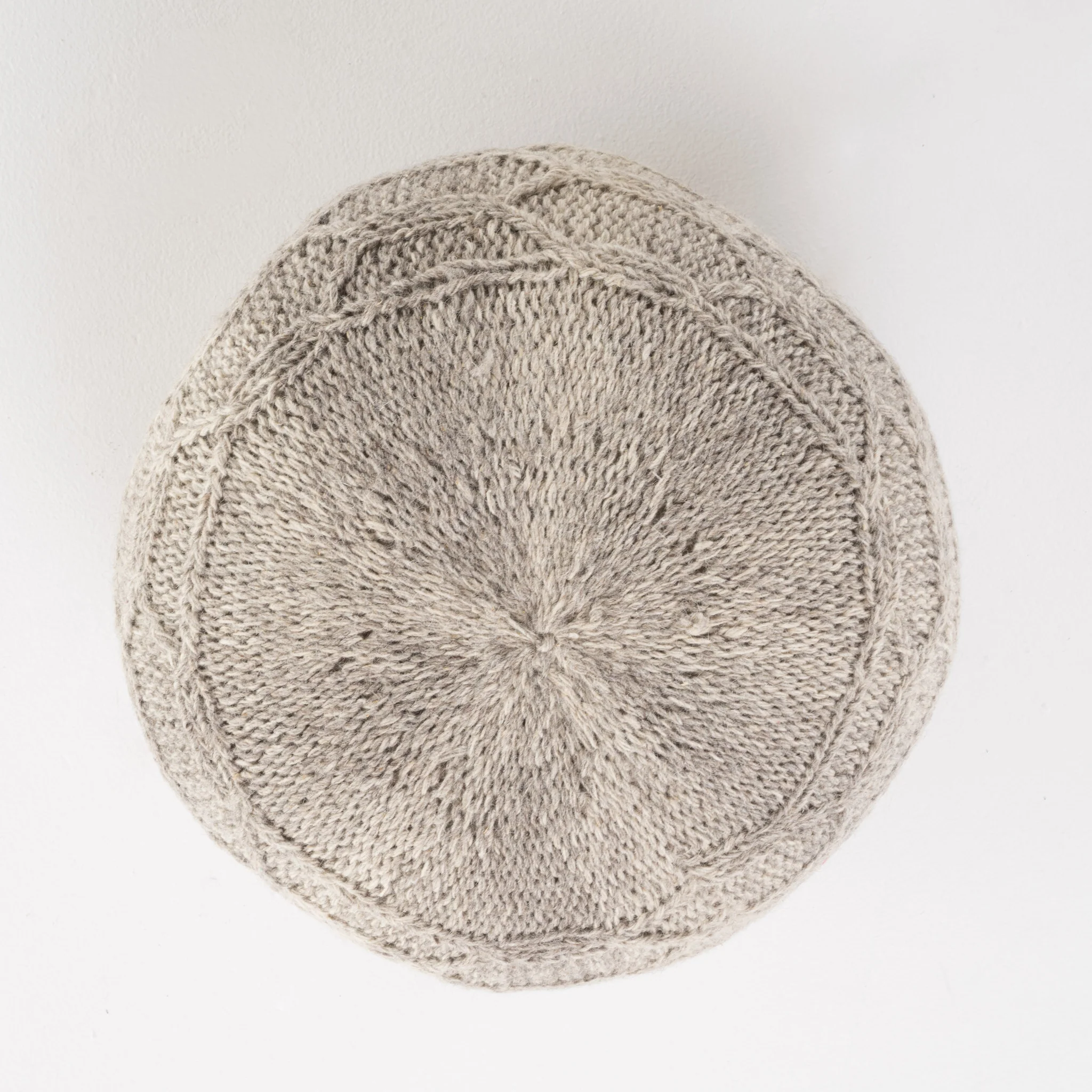 Magnolia Handcrafted Boho Fabric Pouf - furnishings