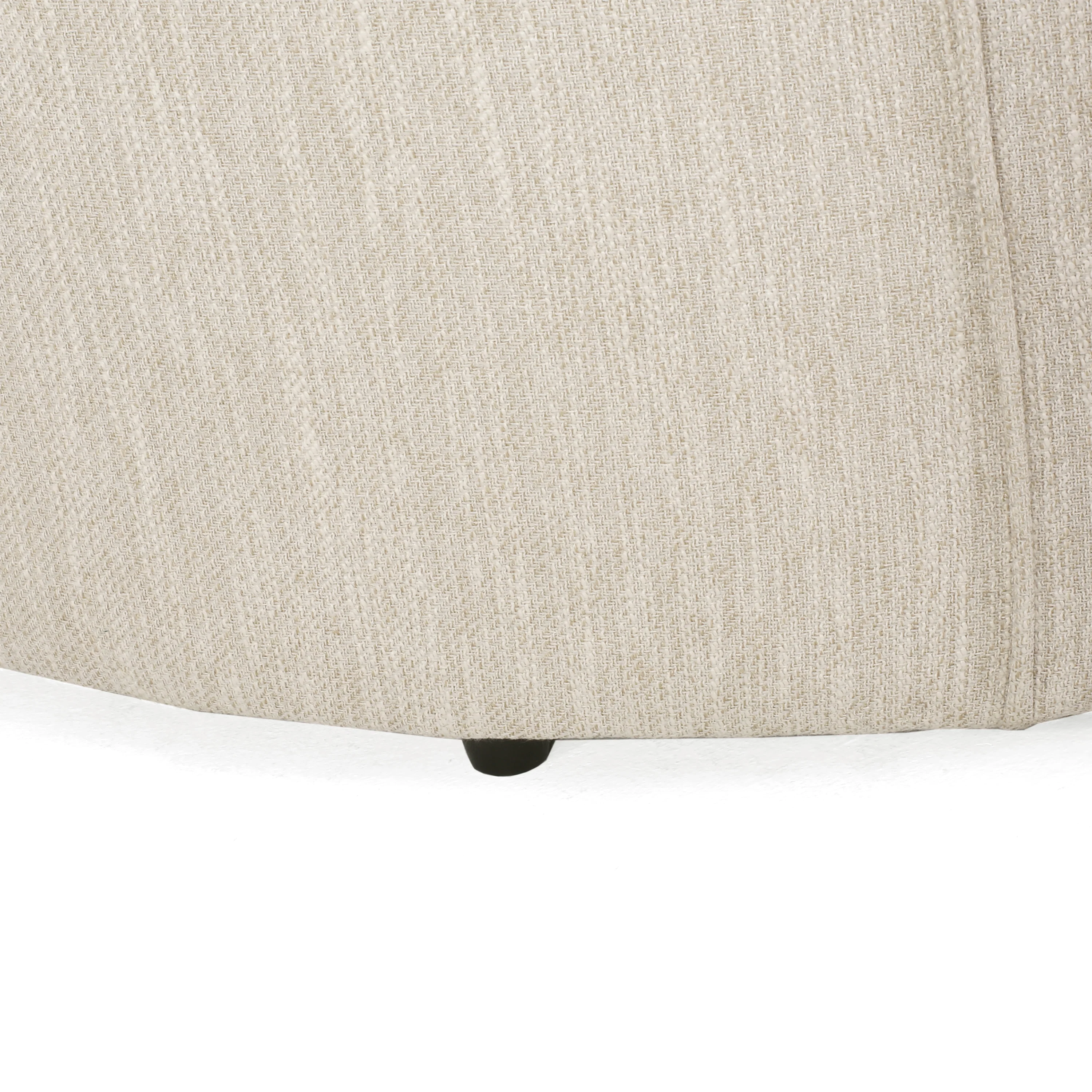 Gowen Fabric Upholstered Round Ottoman - furnishings