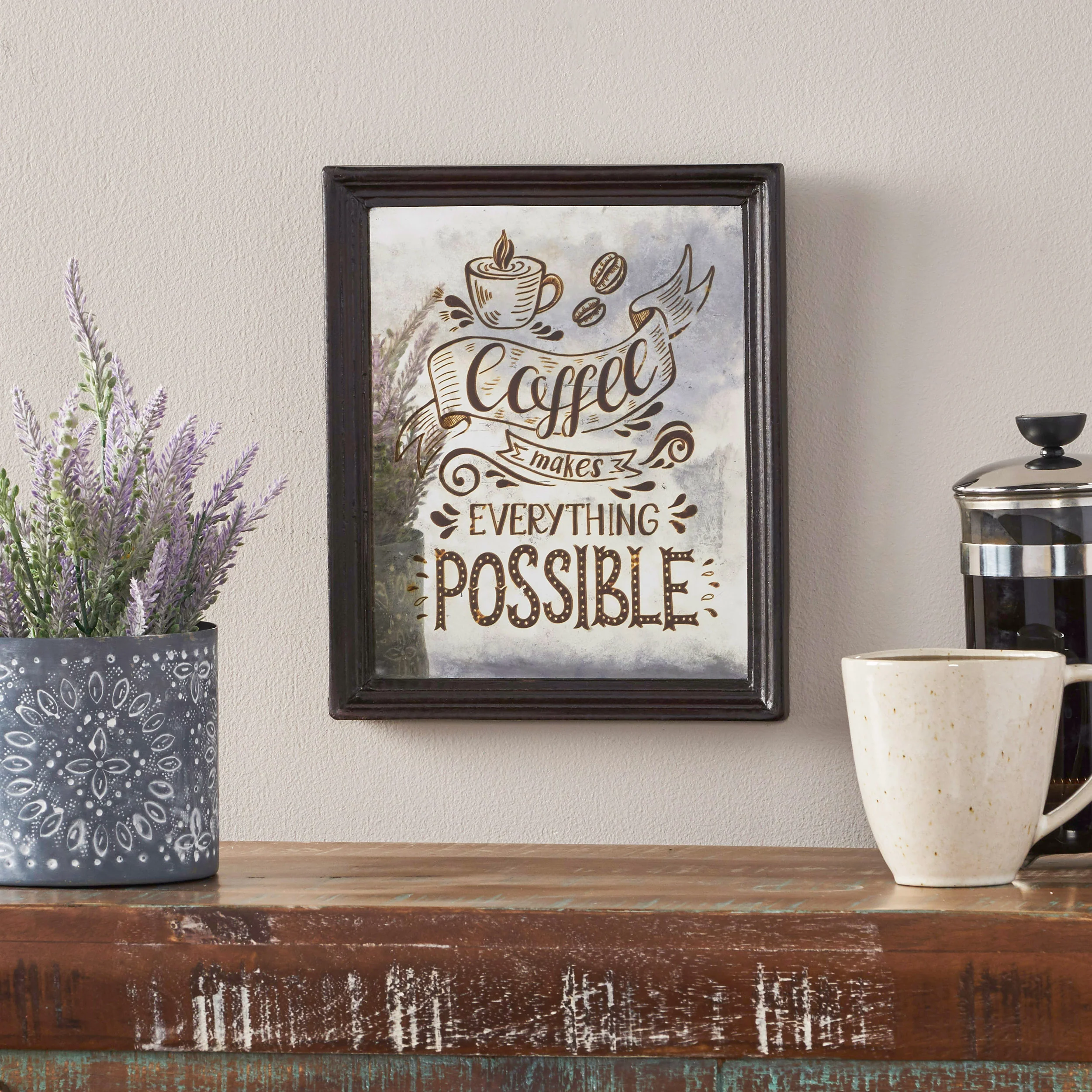 Maria Inspirational Coffee Wall Art - furnishings