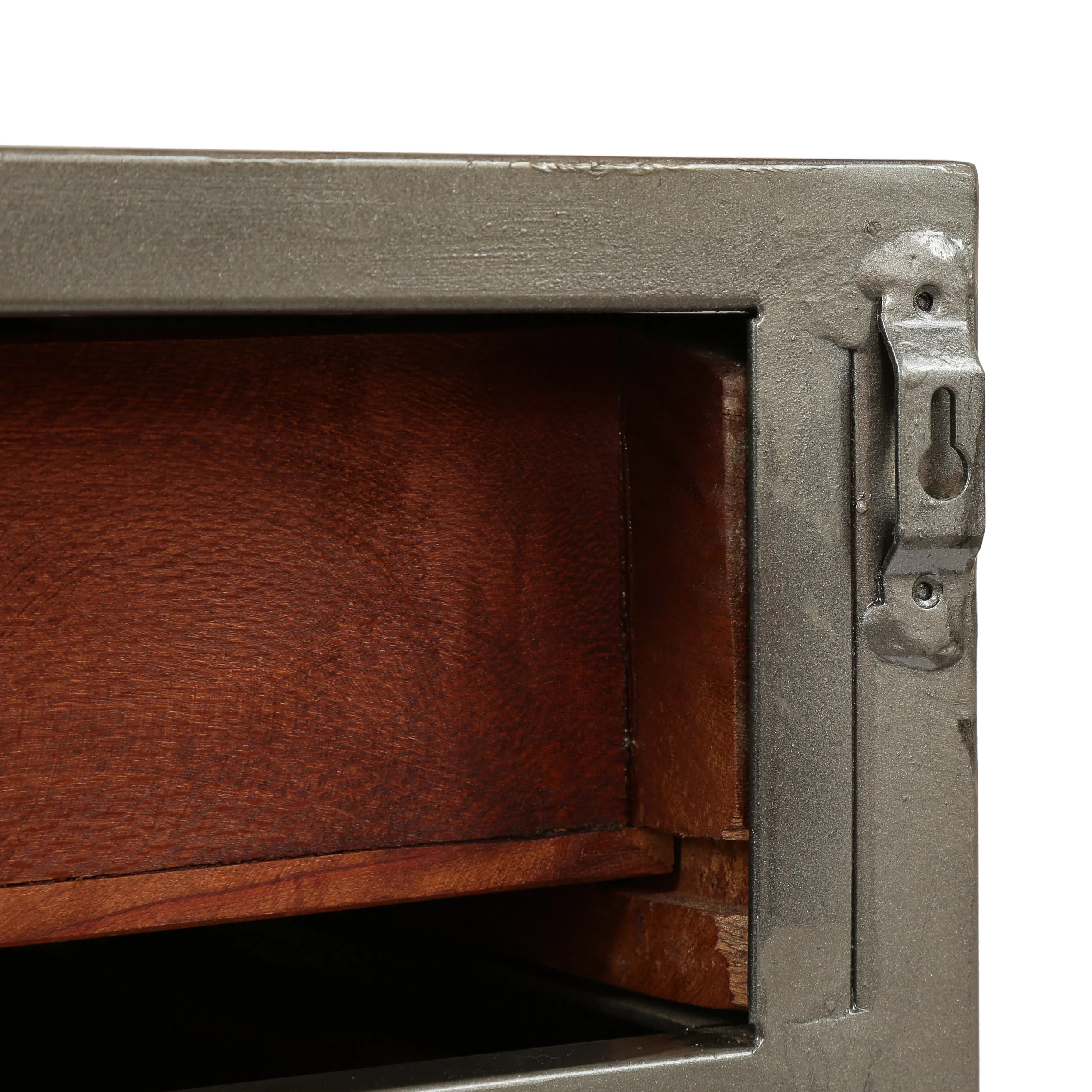 Pausch Handcrafted Boho Wooden 7 Drawer Chest, Natural and Raw Gray - furnishings