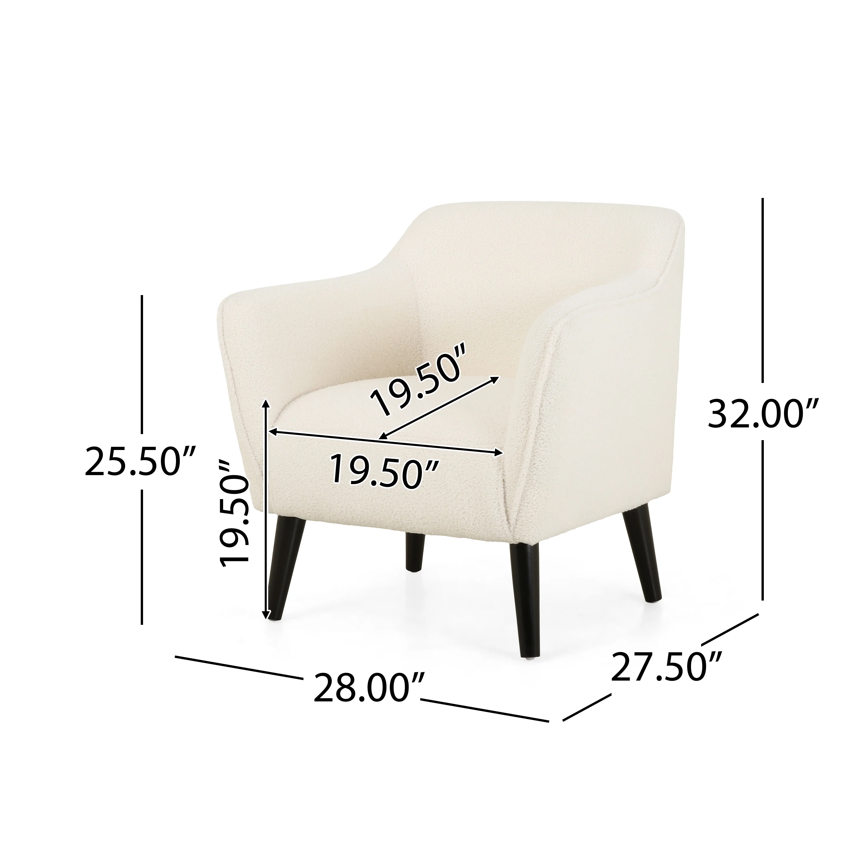 Classen Contemporary Upholstered Club Chair - furnishings