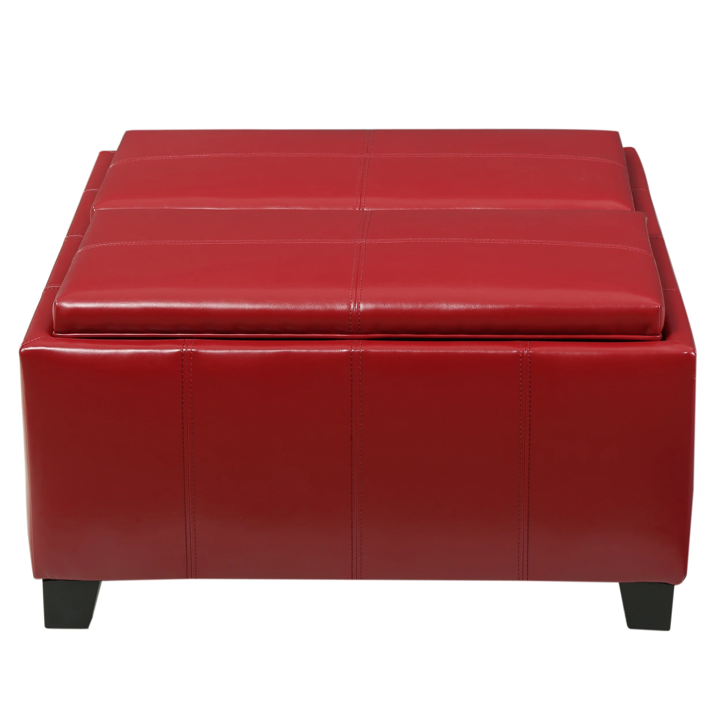 Mansfield Contemporary Tray Top Storage Ottoman - furnishings