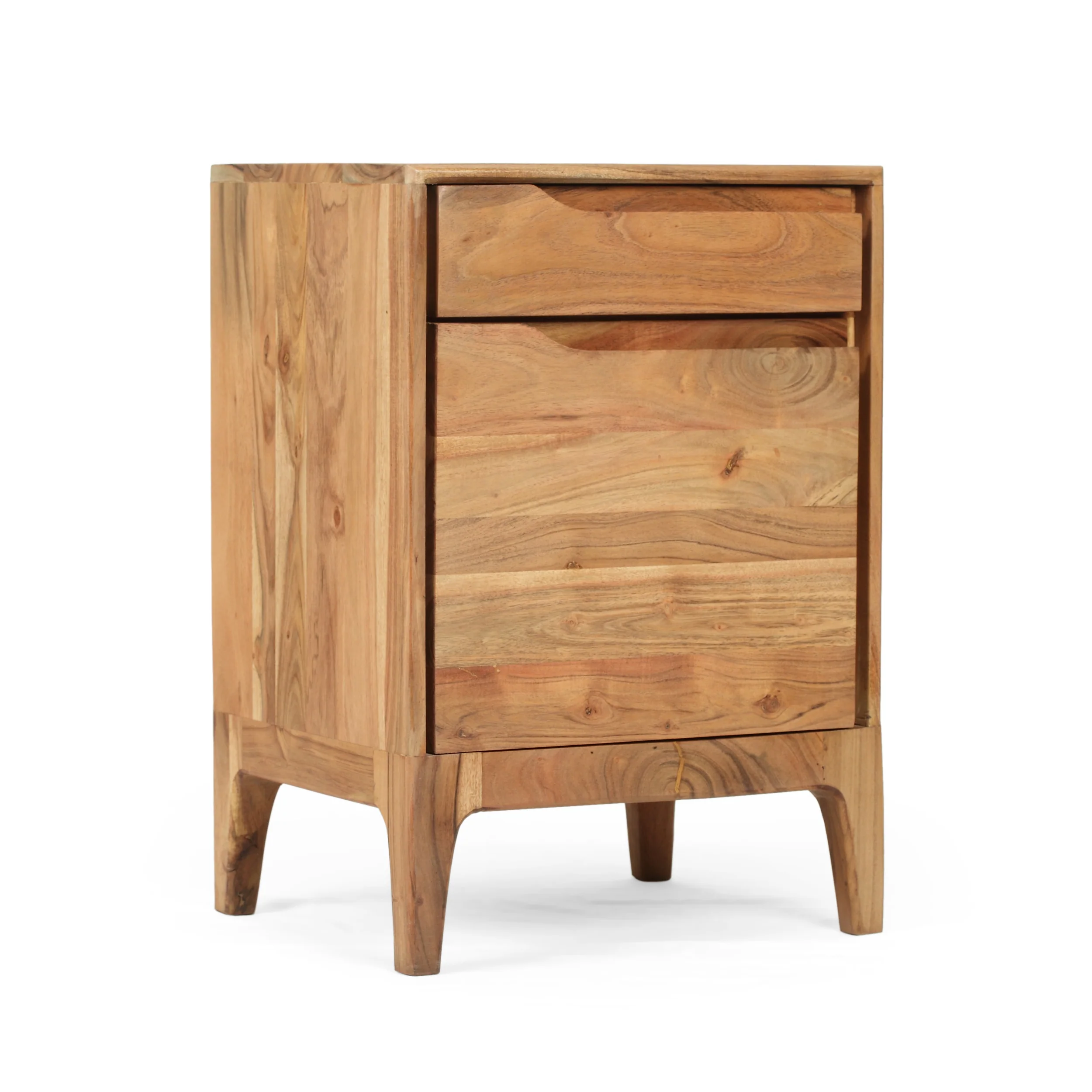 Letitia Modern Acacia Wood Side Table - furnishings