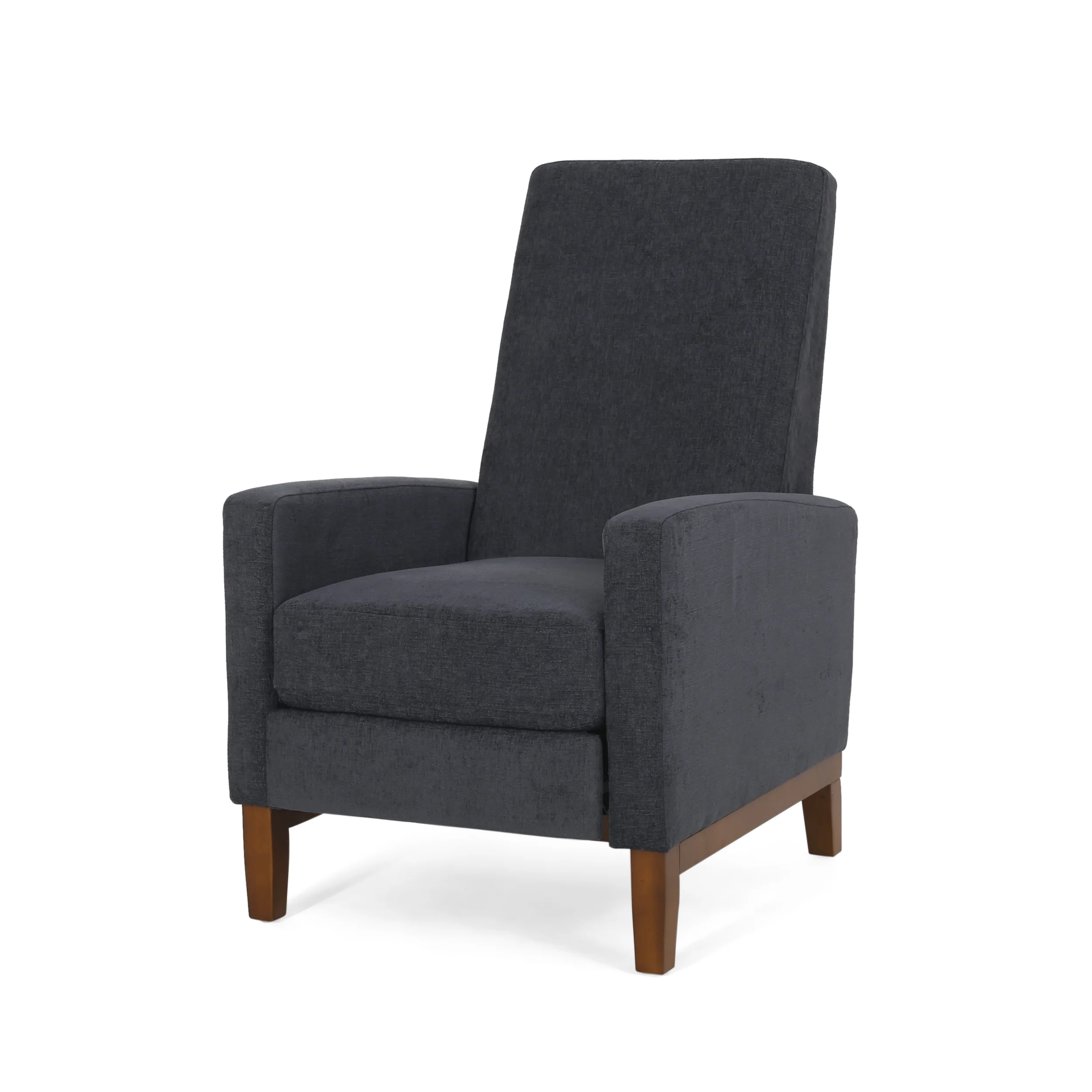 Plevna Contemporary Fabric Upholstered Pushback Recliner - furnishings