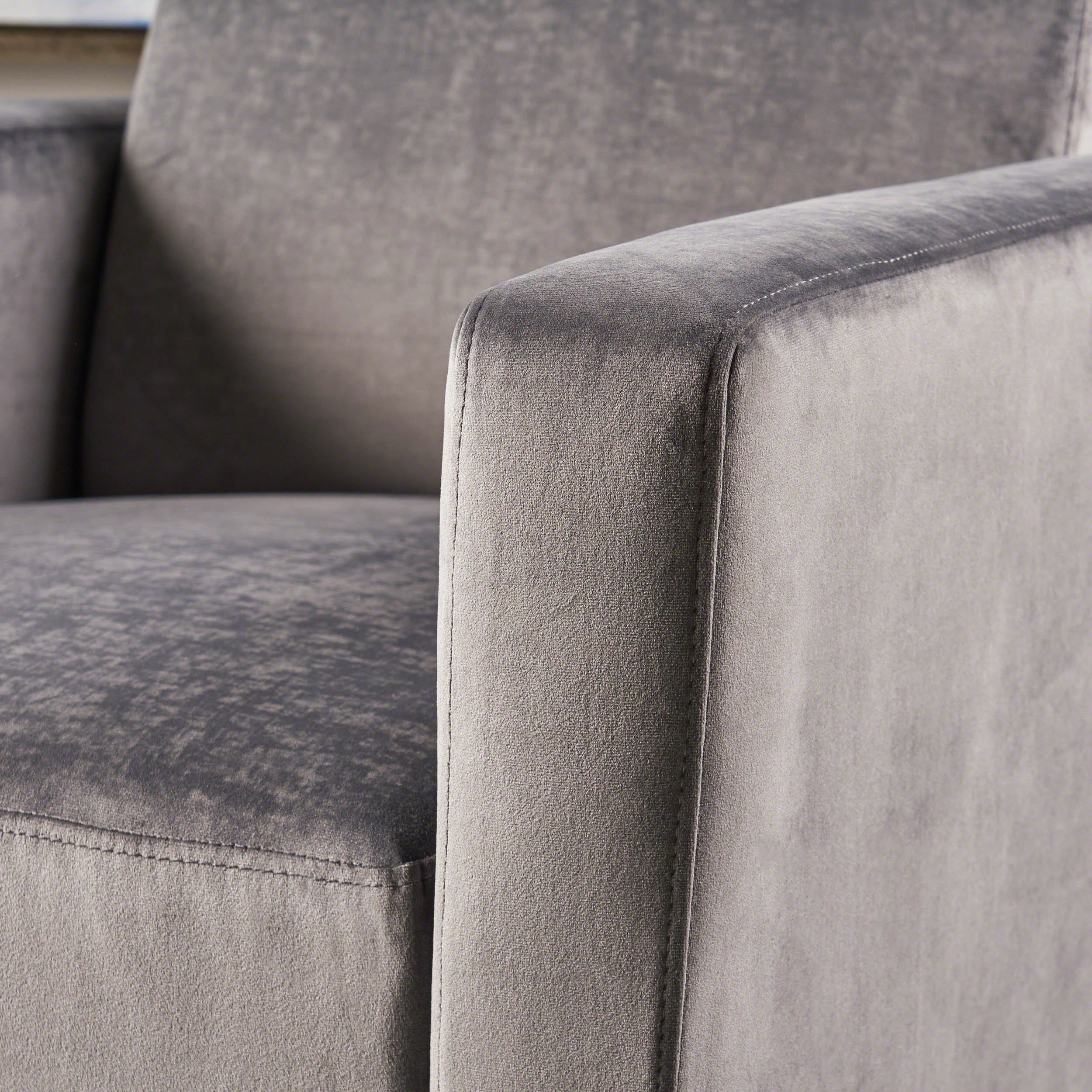 Arvin Modern Push Back High Leg Recliner with Stainless Steel Legs - furnishings